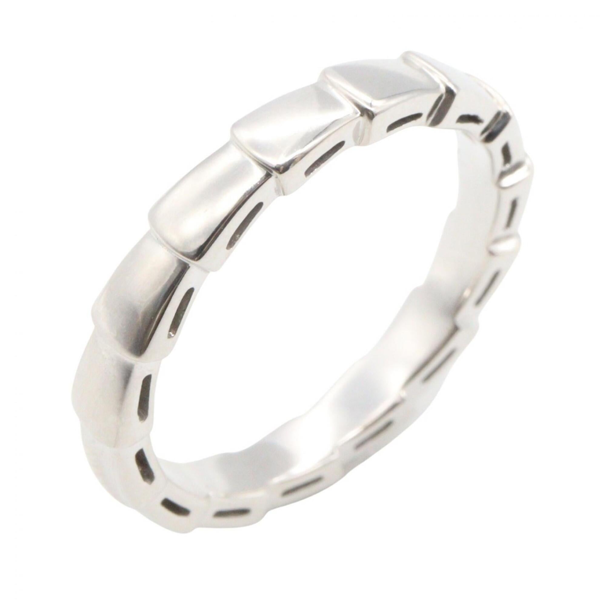 Bvlgari Silver White Gold (18K) Band Ring (Pre-Owned)