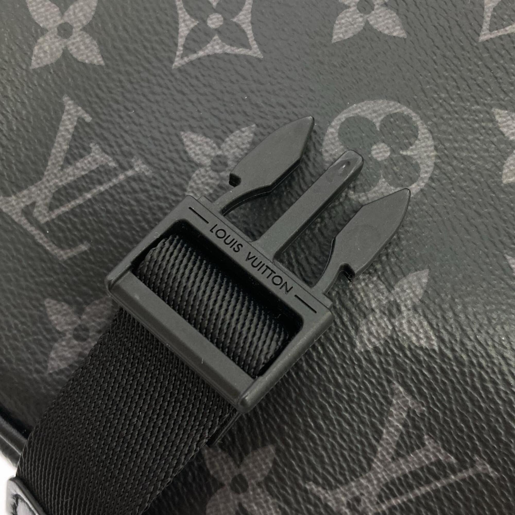 Louis Vuitton Black Coated Canvas Shoulder Bag (Pre-Owned)