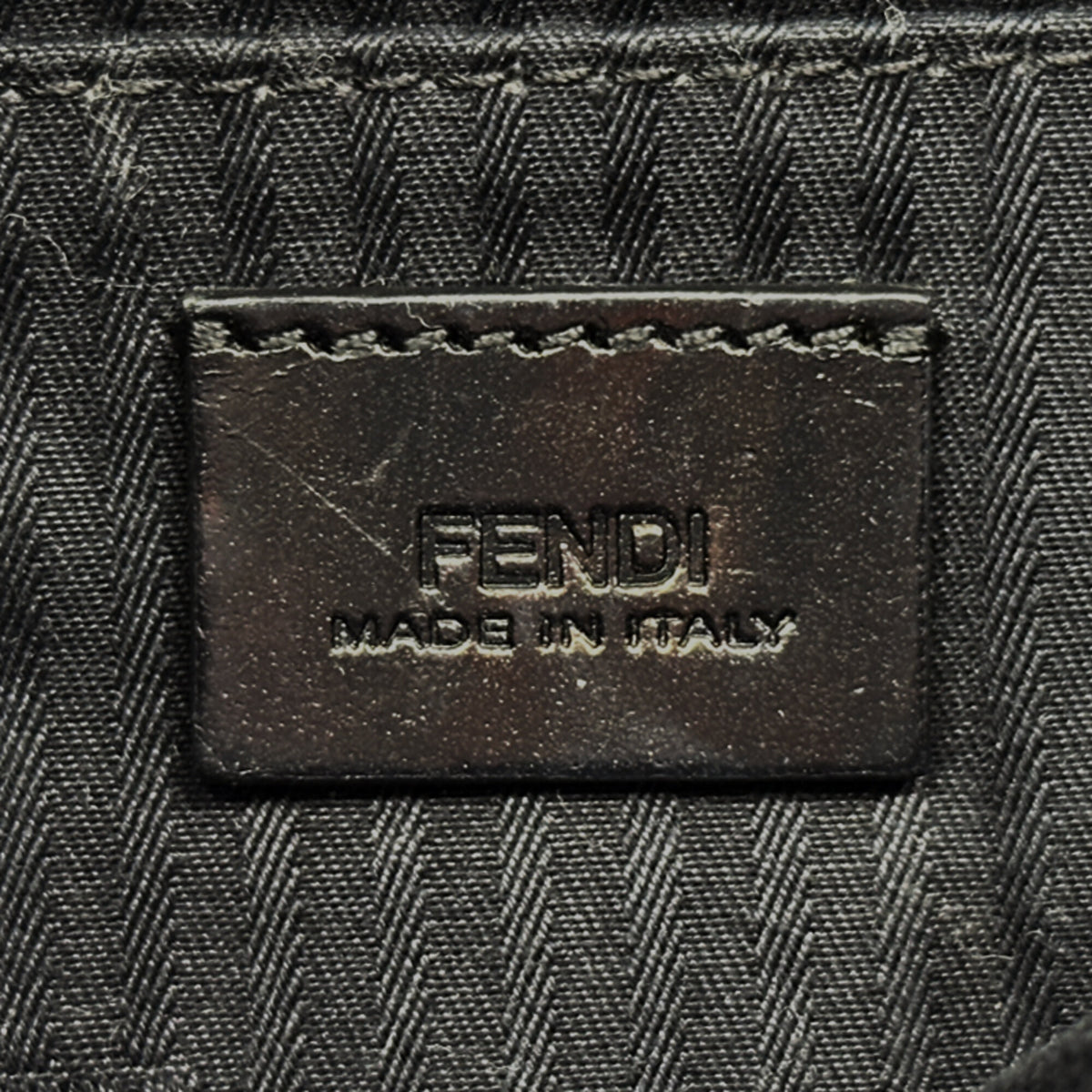 Fendi Black Leather Handbag Shoulder Bag (Pre-Owned)