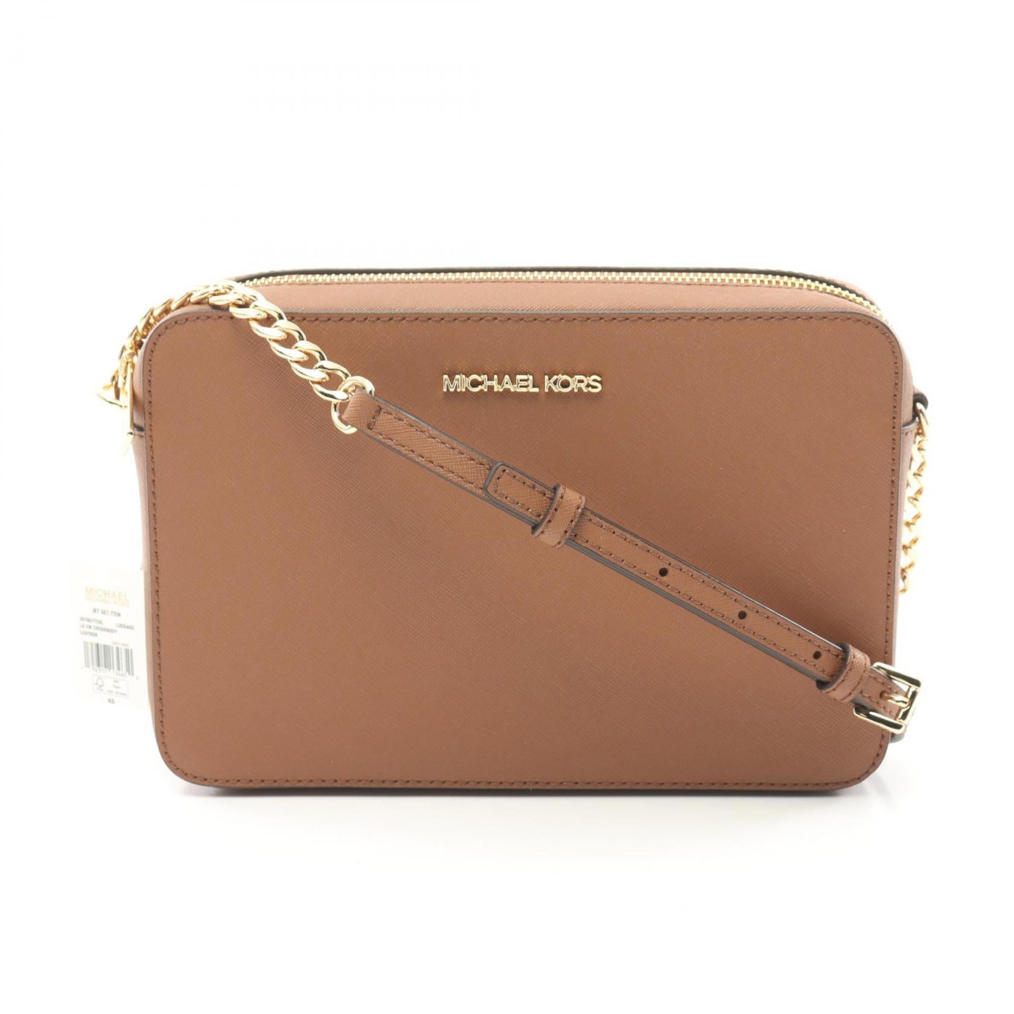Michael Kors Brown Leather Shoulder Bag Sling Bag (Pre-Owned)