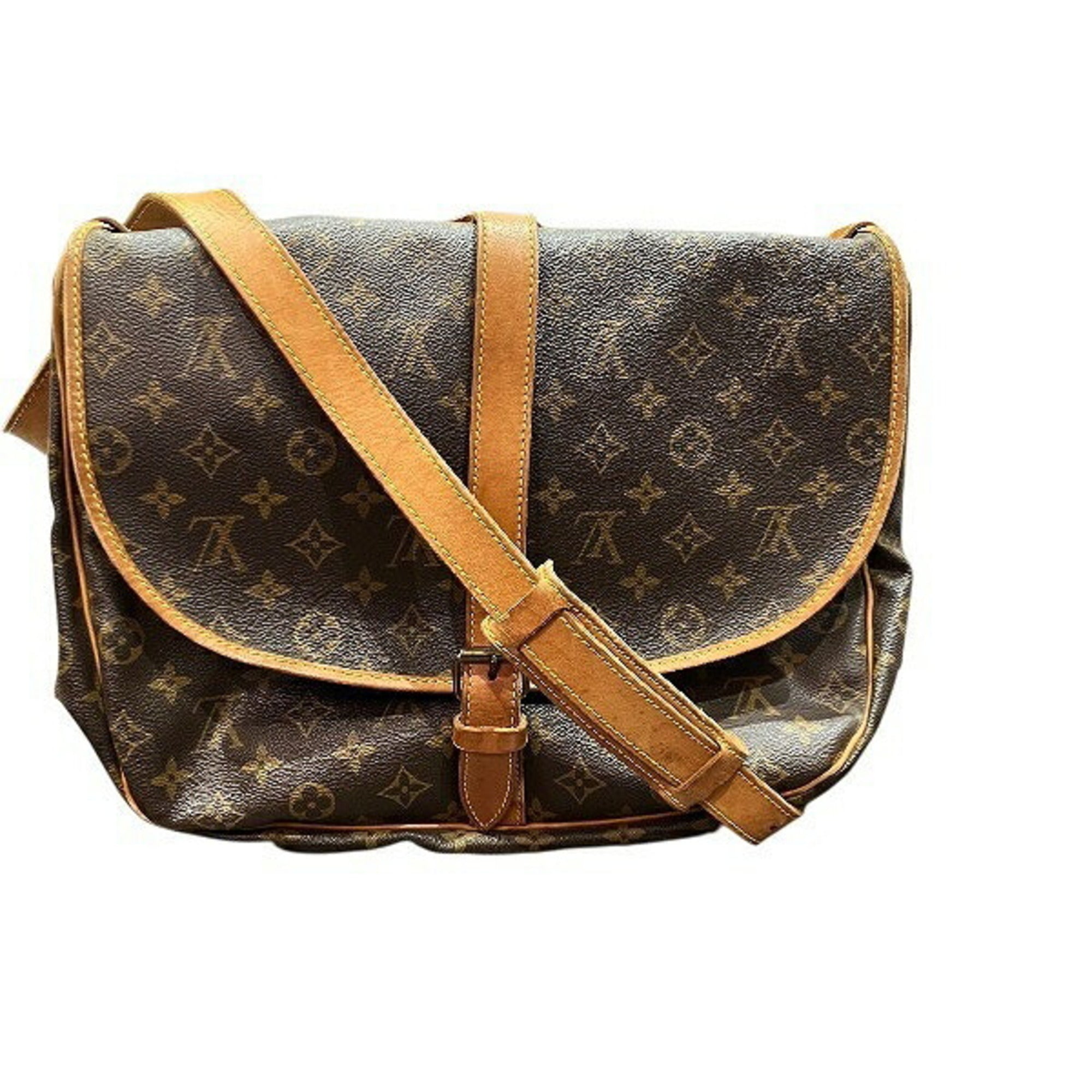 Louis Vuitton Brown Monogram Handbag Shoulder Bag (Pre-Owned)