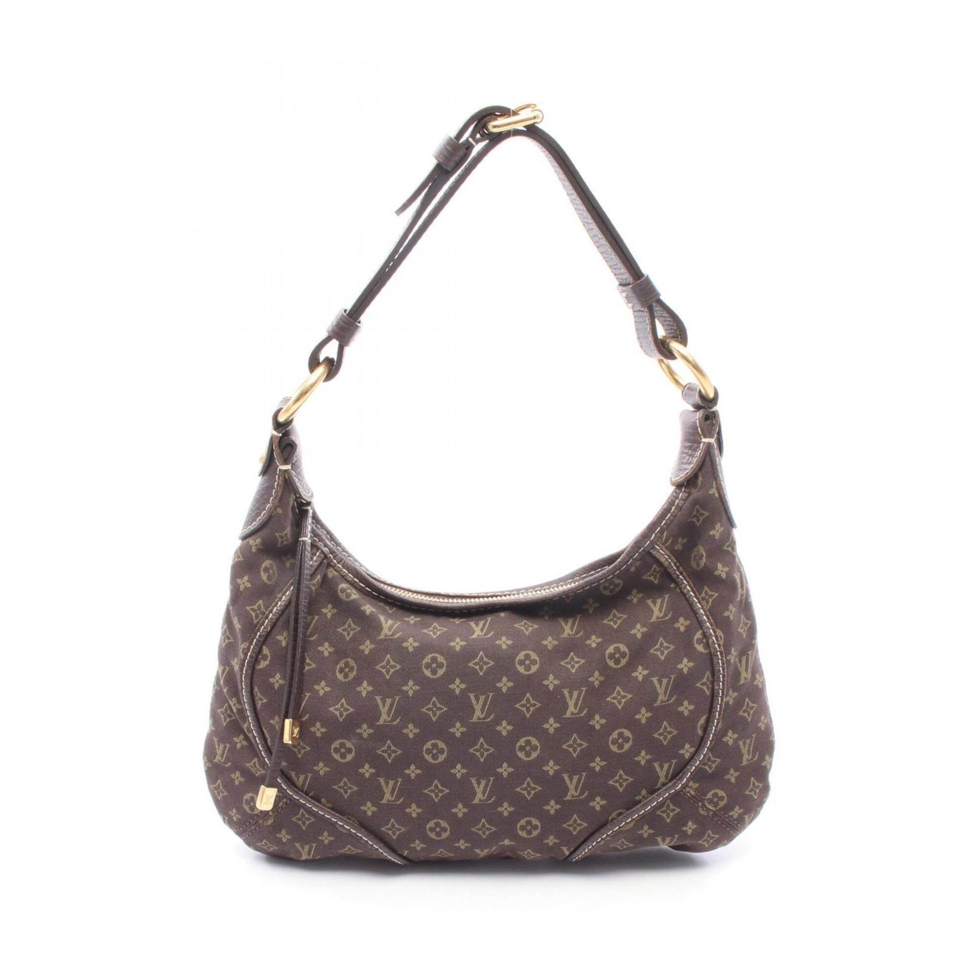 Louis Vuitton Monogram Mini Lin Brown Ebene Monogram Mini Lin Leather Handbag Shoulder Bag (Pre-Owned)