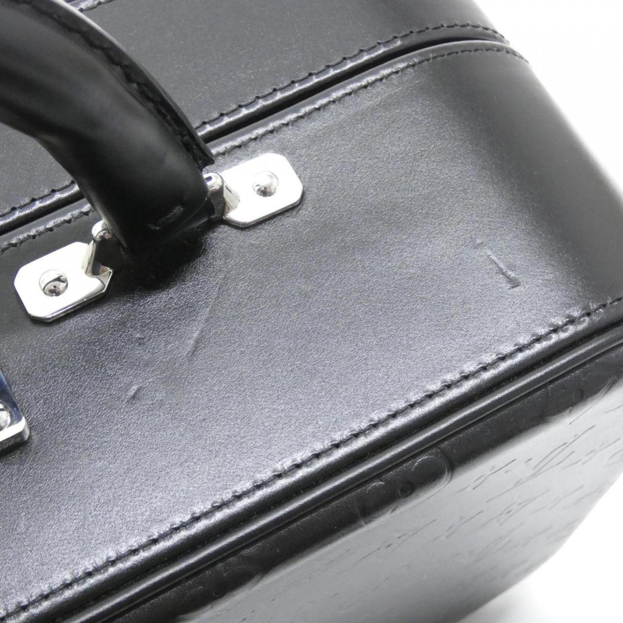 Louis Vuitton Black Leather Handbag (Pre-Owned)