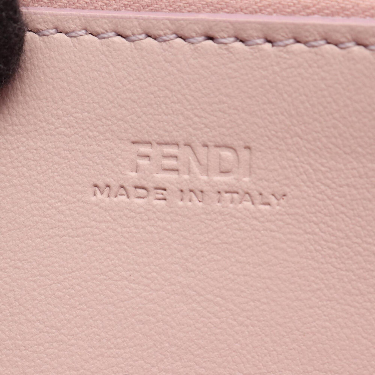 Fendi Pink Leather Long Wallet (Bi-Fold) (Pre-Owned)