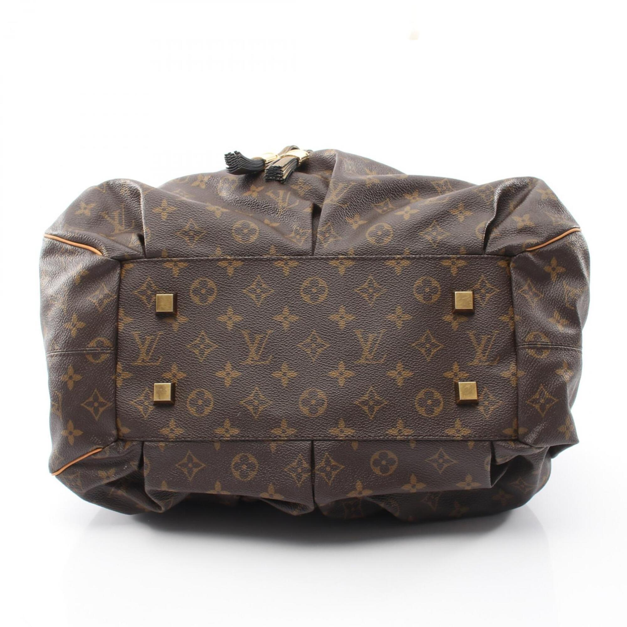 Louis Vuitton Brown Monogram Coated Canvas Handbag Tote Bag (Pre-Owned)