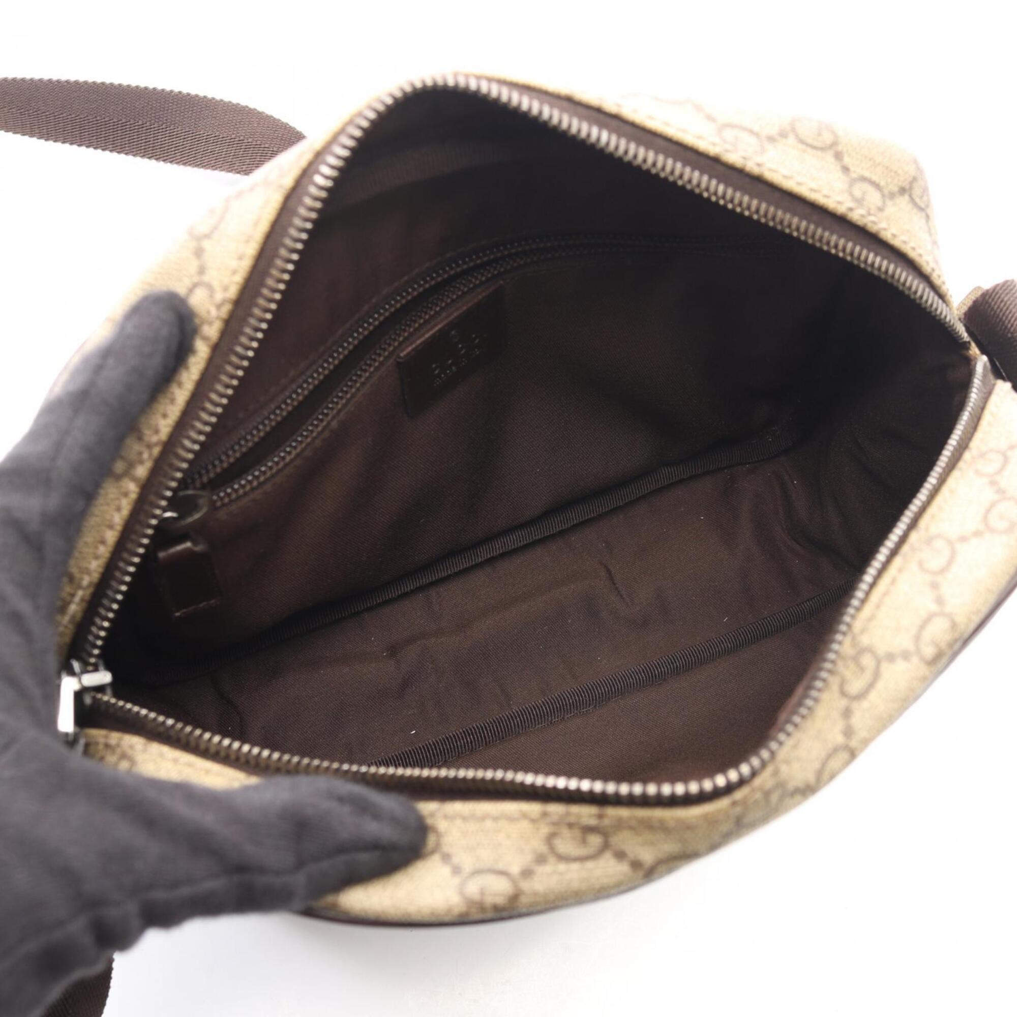 Gucci Beige Brown Pvc Leather Handbag Shoulder Bag (Pre-Owned)