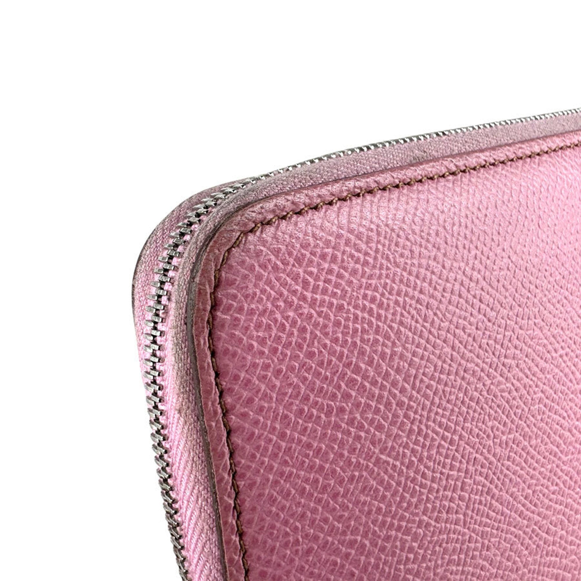 Hermes Pink Epsom Leather Long Wallet (Bi-Fold) (Pre-Owned)