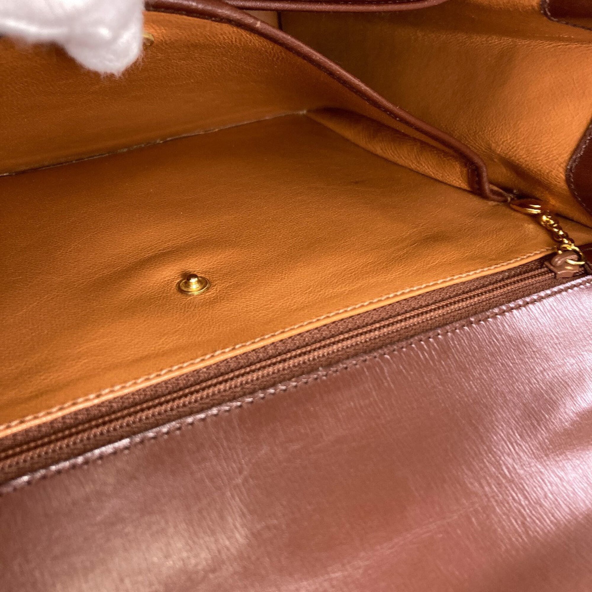 Gucci Brown Leather Handbag (Pre-Owned)