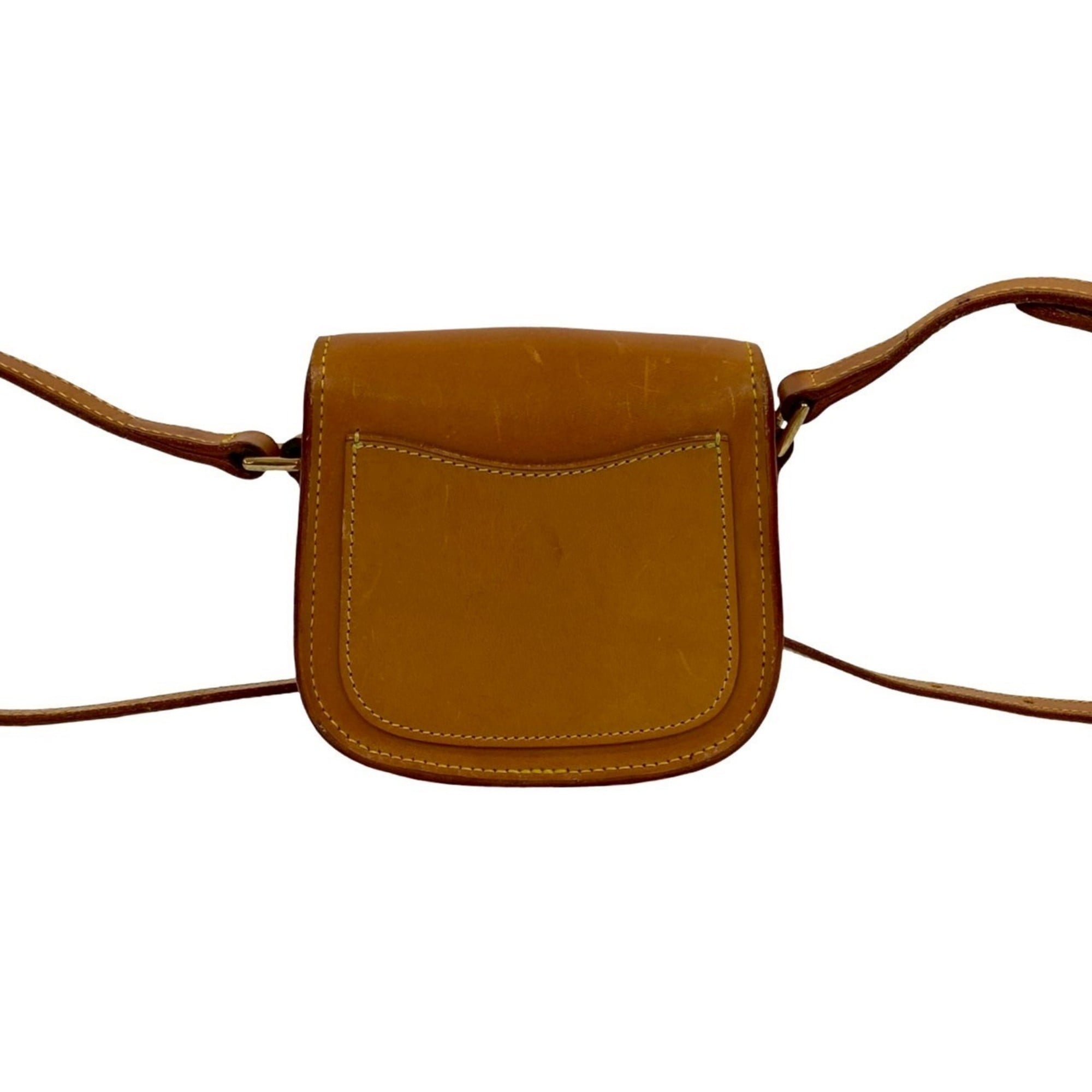 Louis Vuitton Brown Leather Pochette Shoulder Bag (Pre-Owned)