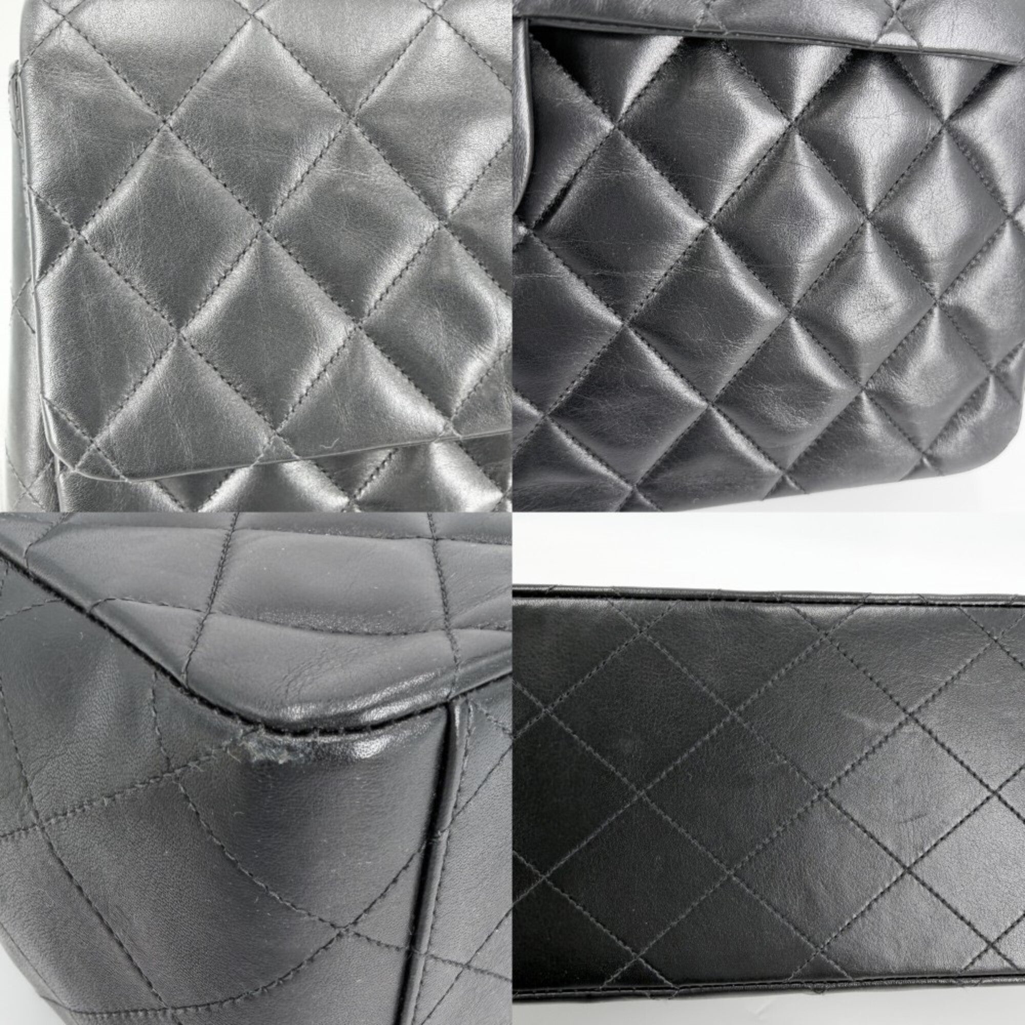 Chanel Black Leather Shoulder Bag (Pre-Owned)