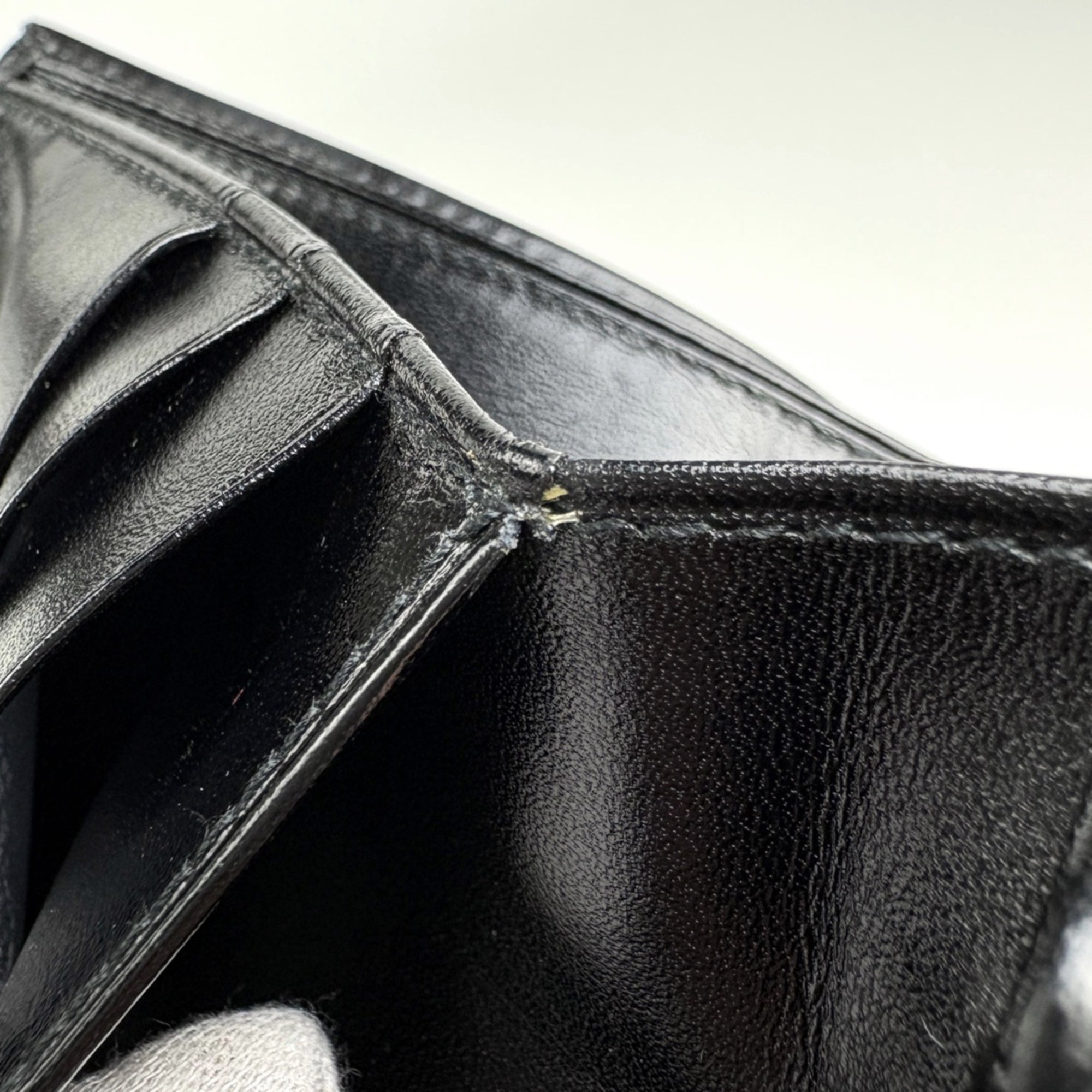 Cartier Black Leather Wallet (Bi-Fold) (Pre-Owned)