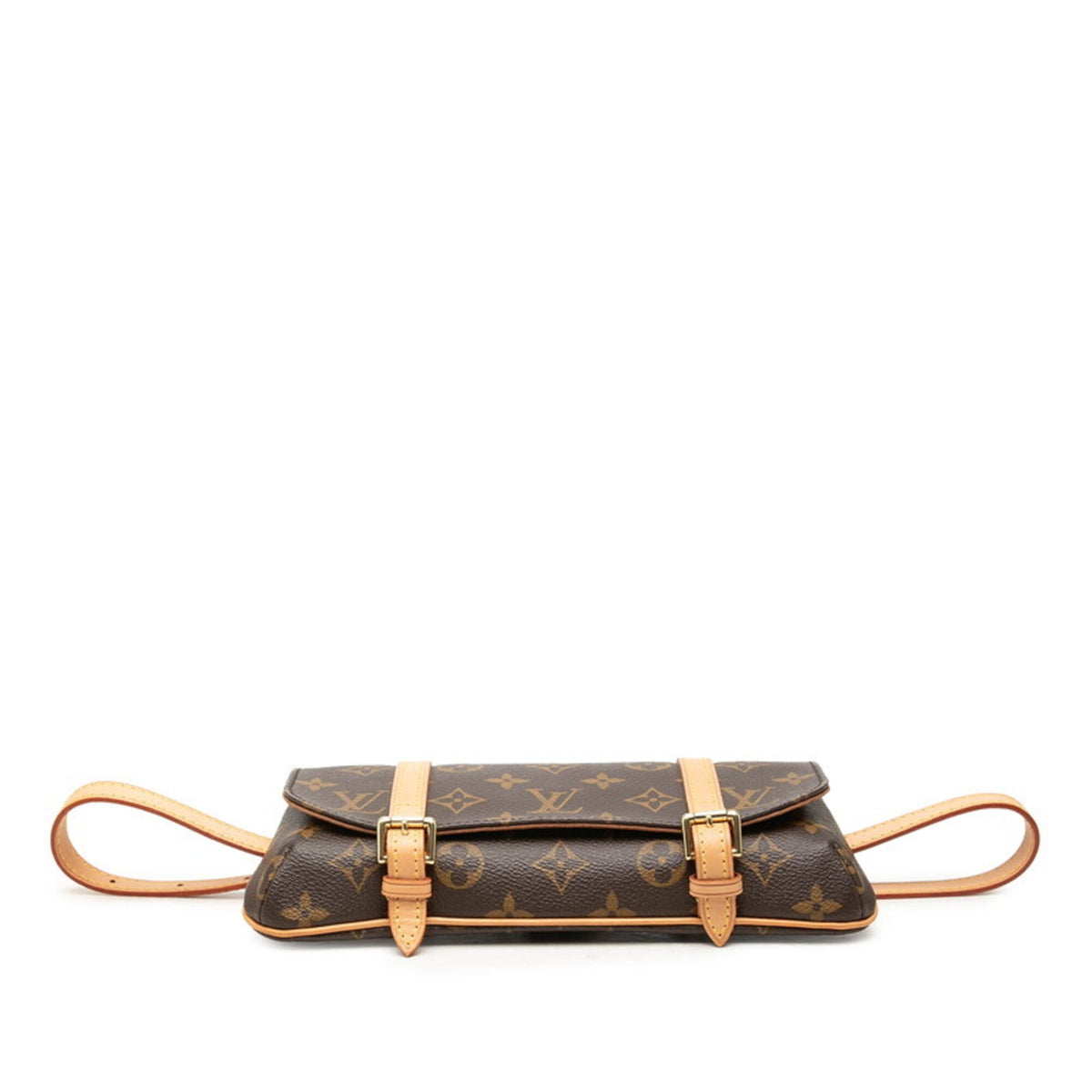 Louis Vuitton Brown Pvc Leather Pouch Sling Bag (Pre-Owned)