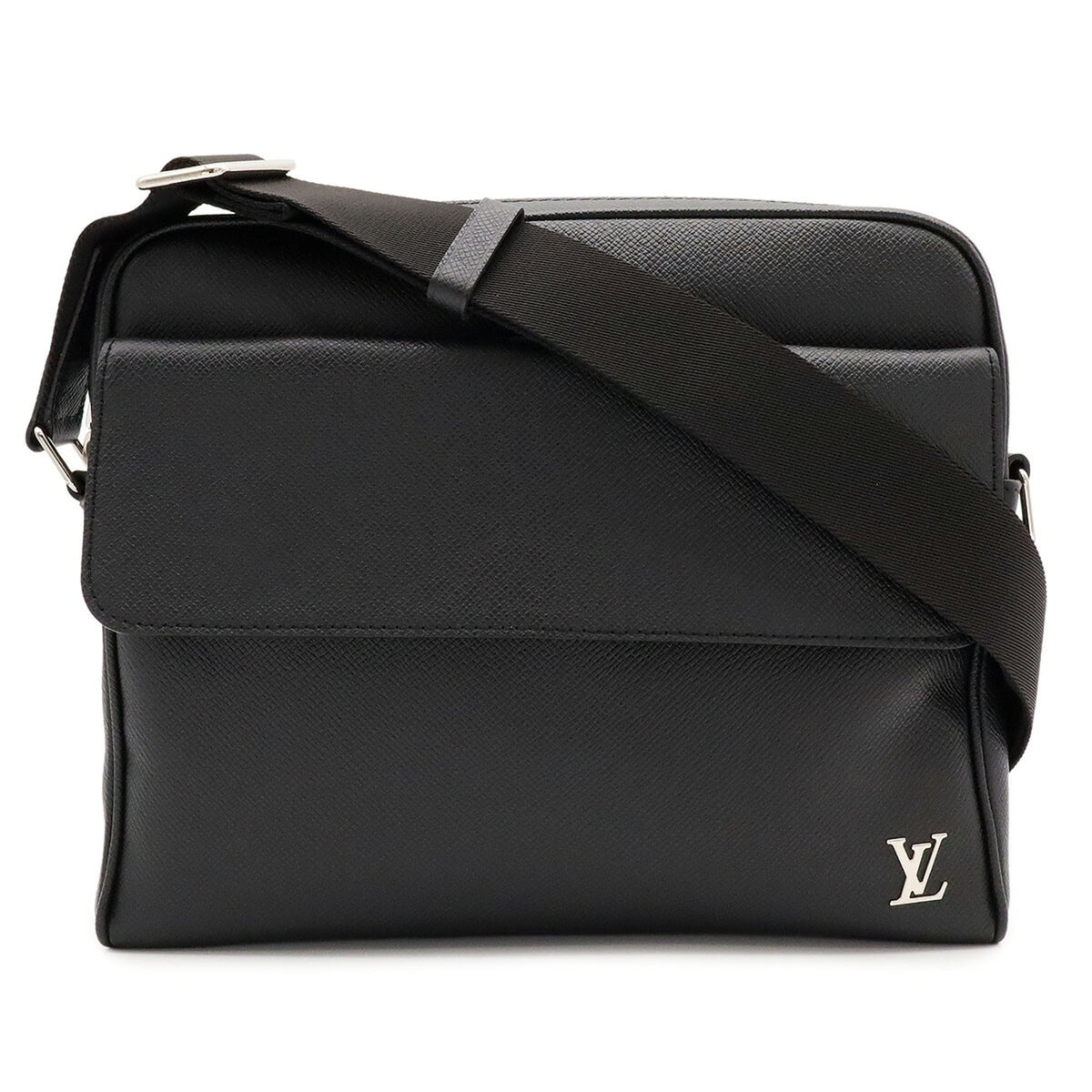 Louis Vuitton Black Noir Taiga Leather Leather Shoulder Bag (Pre-Owned)