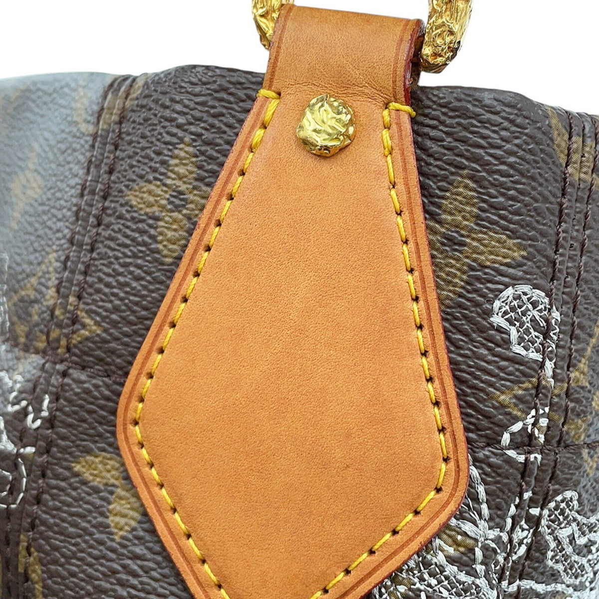 Louis Vuitton Monogram Dentelle Beige Monogram Handbag Shoulder Bag (Pre-Owned)