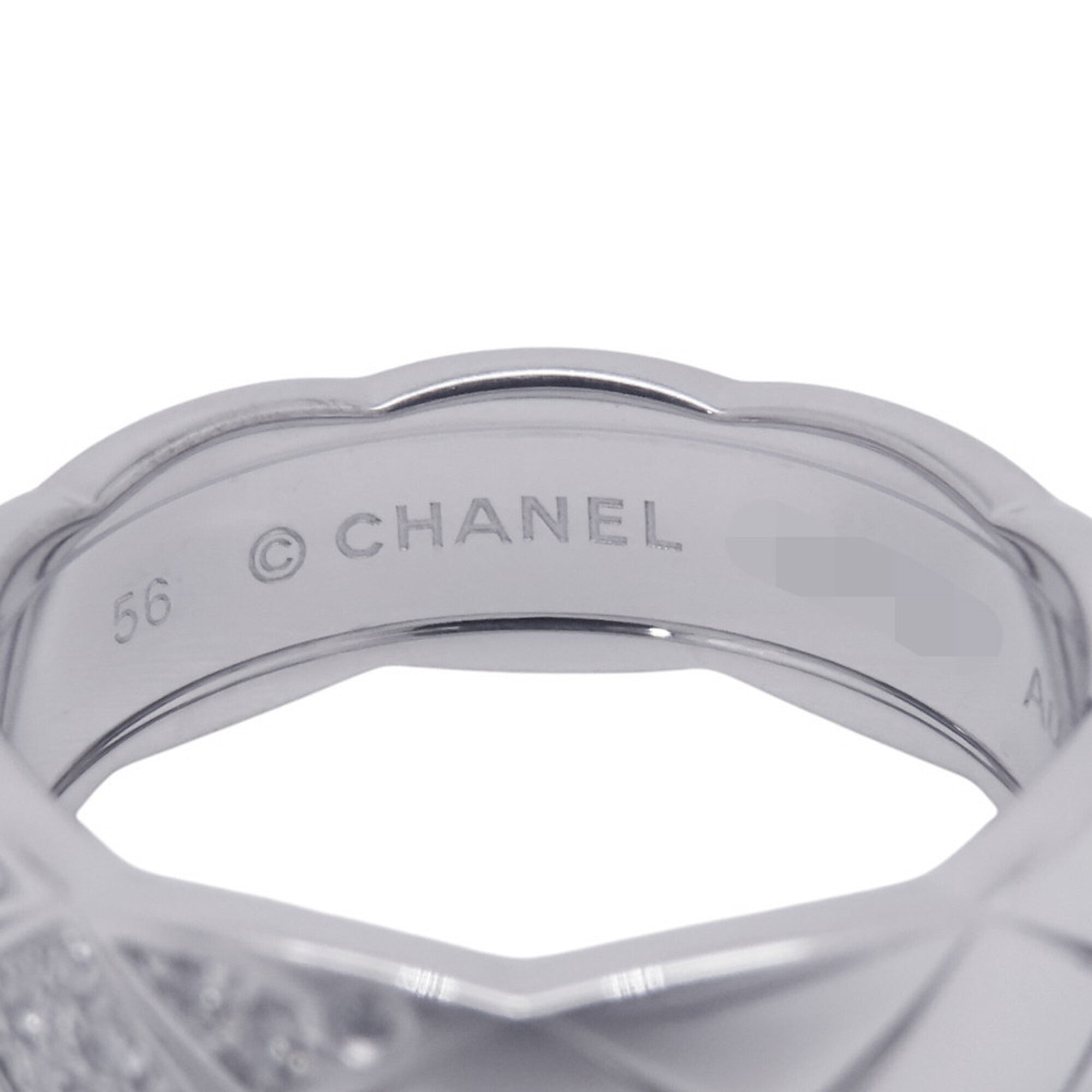 Chanel White Gold (18K) Band Ring (Pre-Owned)