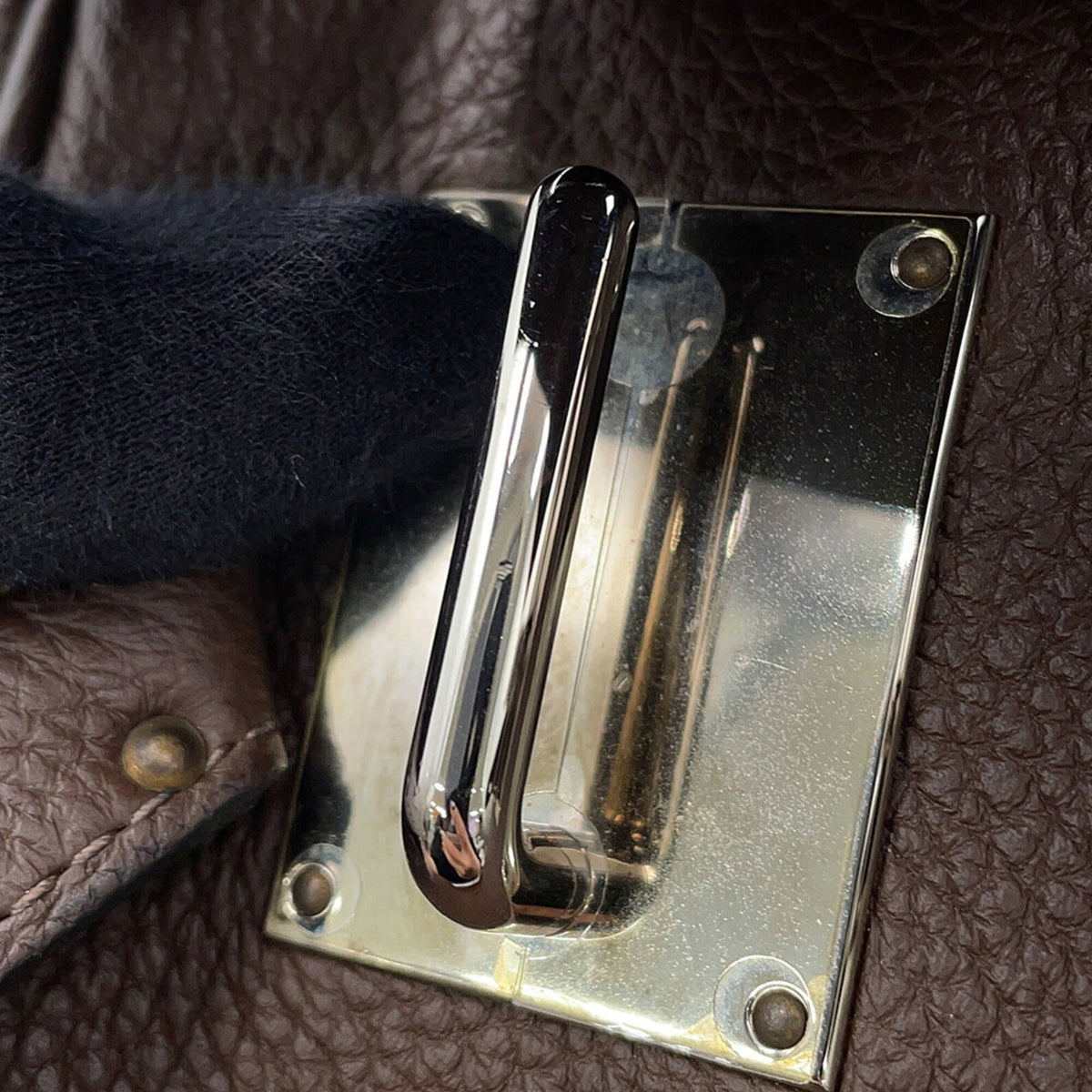 Hermes Kelly Cacao Togo Leather Sling Bag (Pre-Owned)