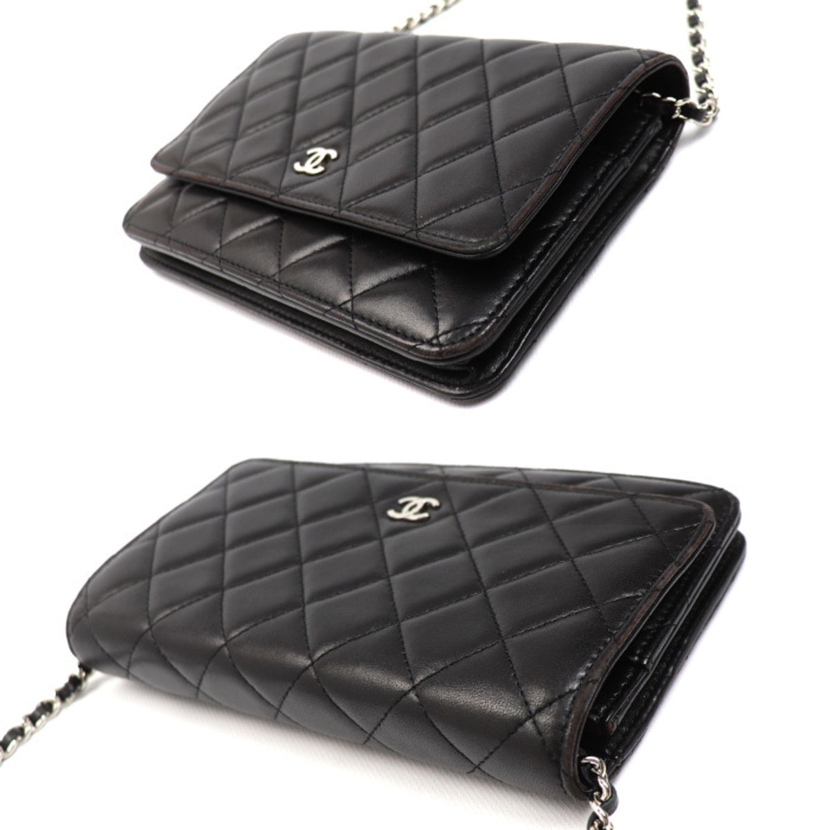 Chanel Black Leather Shoulder Bag (Pre-Owned)