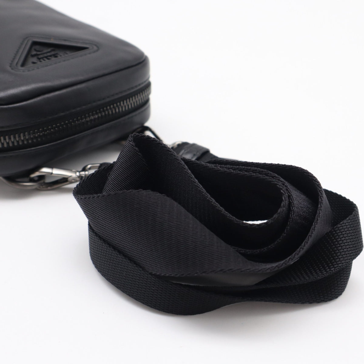 Prada Black Leather Shoulder Bag (Pre-Owned)