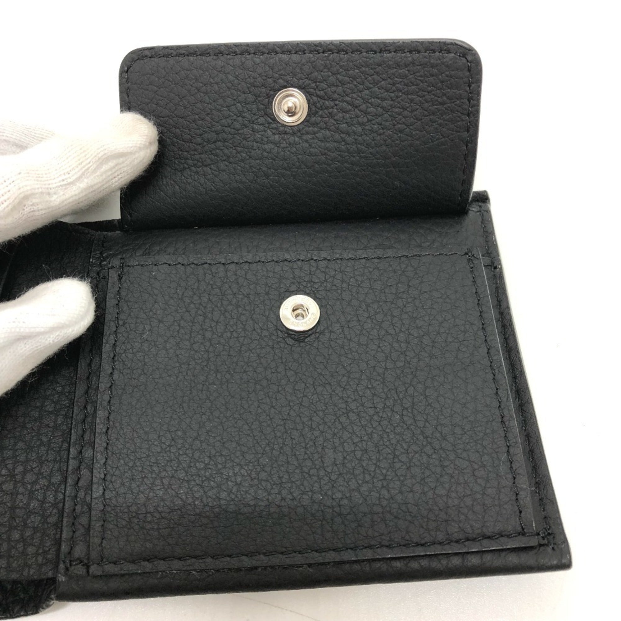 Burberry Black Leather Wallet (Bi-Fold) (Pre-Owned)