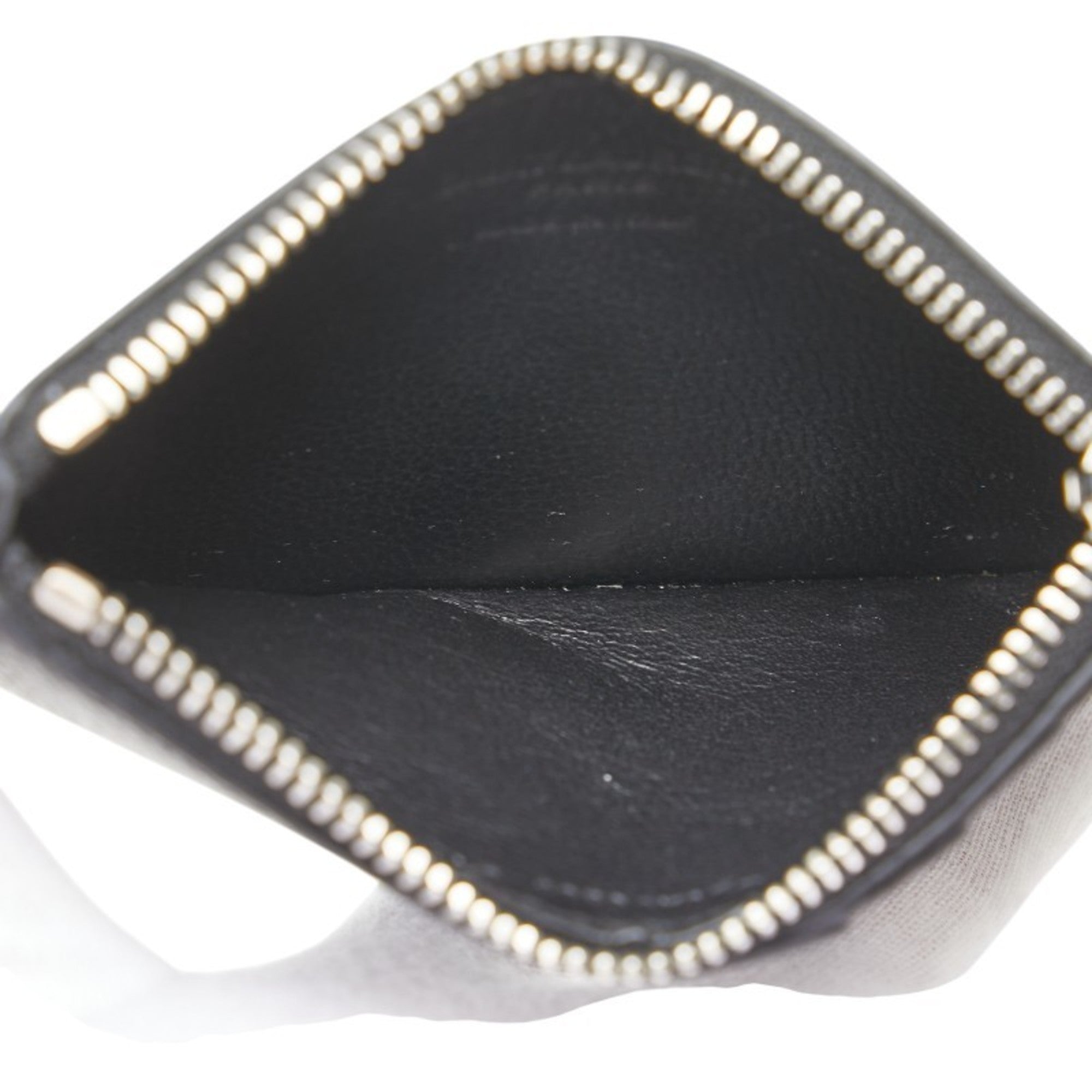 Saint Laurent Black Leather Coin Purse/Coin Case (Pre-Owned)