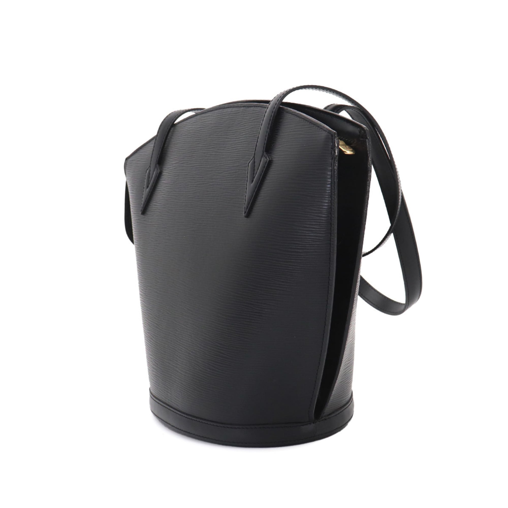 Louis Vuitton Black Noir Epi Leather Handbag Tote Bag (Pre-Owned)