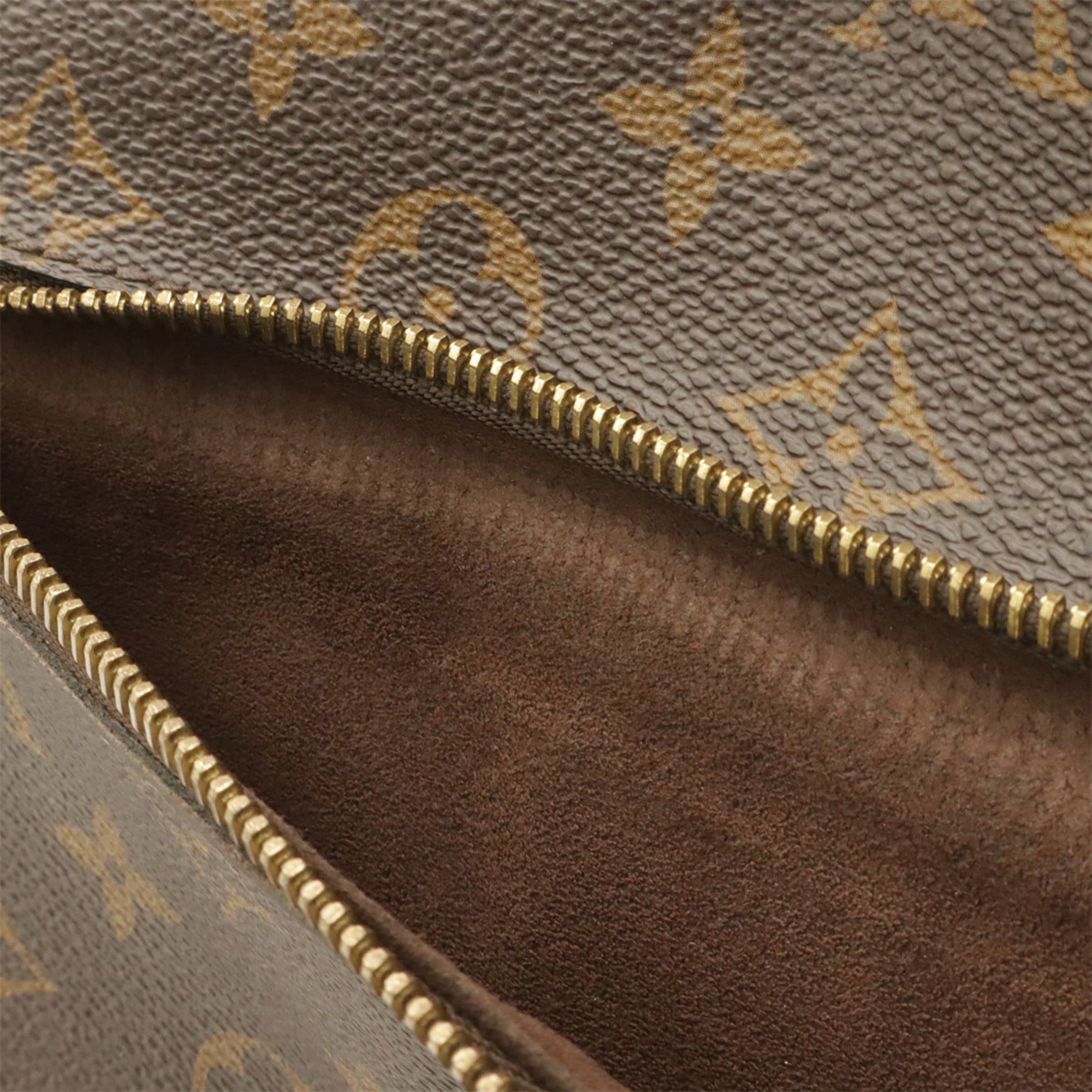 Louis Vuitton Brown Galle Monogram Monogram Clutch Bag Handbag Pochette Shoulder Bag (Pre-Owned)