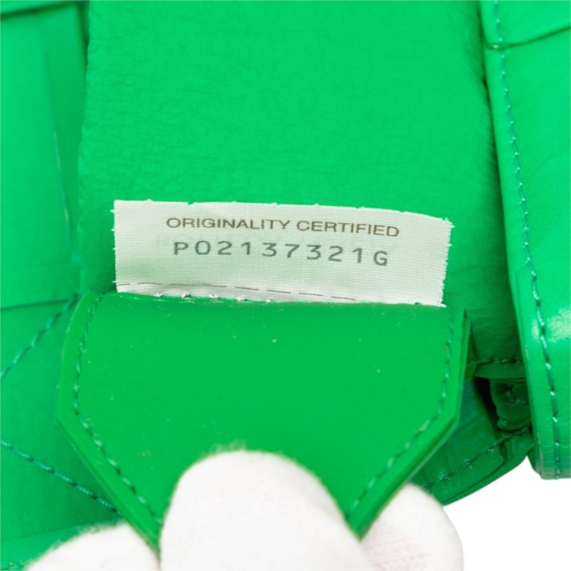 Bottega Veneta Green Leather Fanny Pack Sling Bag (Pre-Owned)