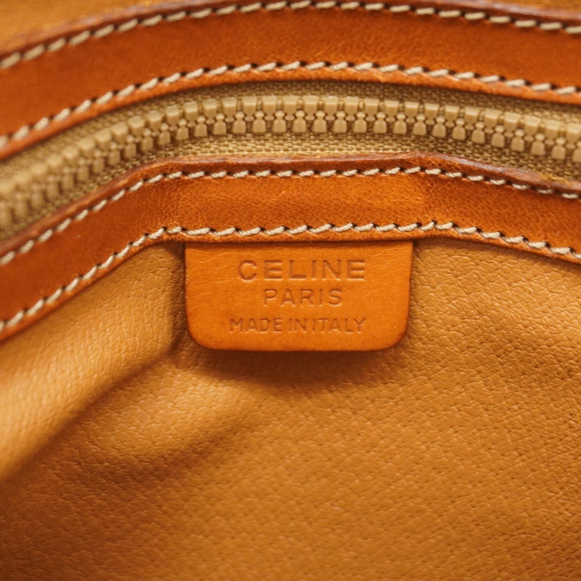 Celine Brown Pvc Handbag (Pre-Owned)