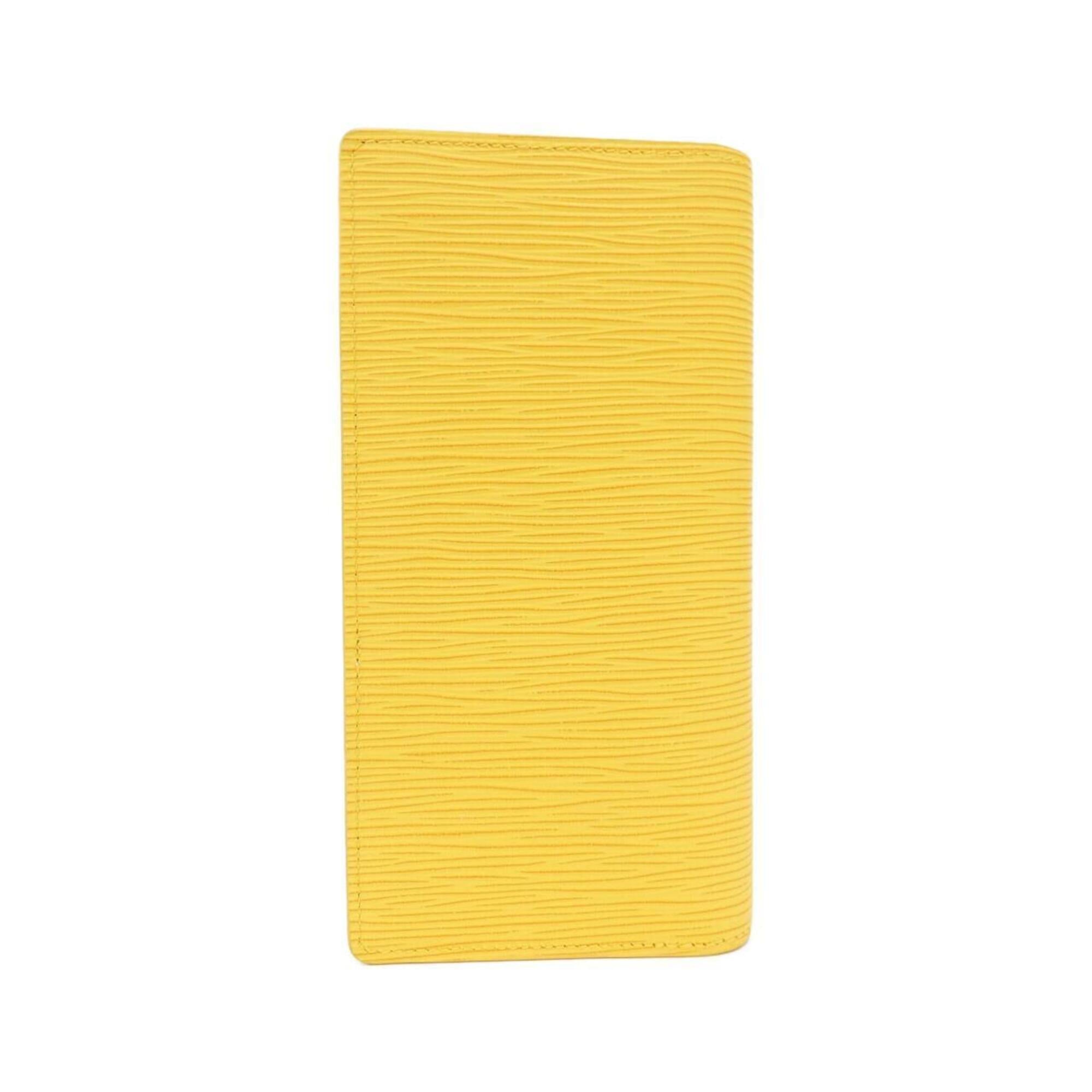 Louis Vuitton Epi Yellow Leather Long Wallet (Bi-Fold) (Pre-Owned)