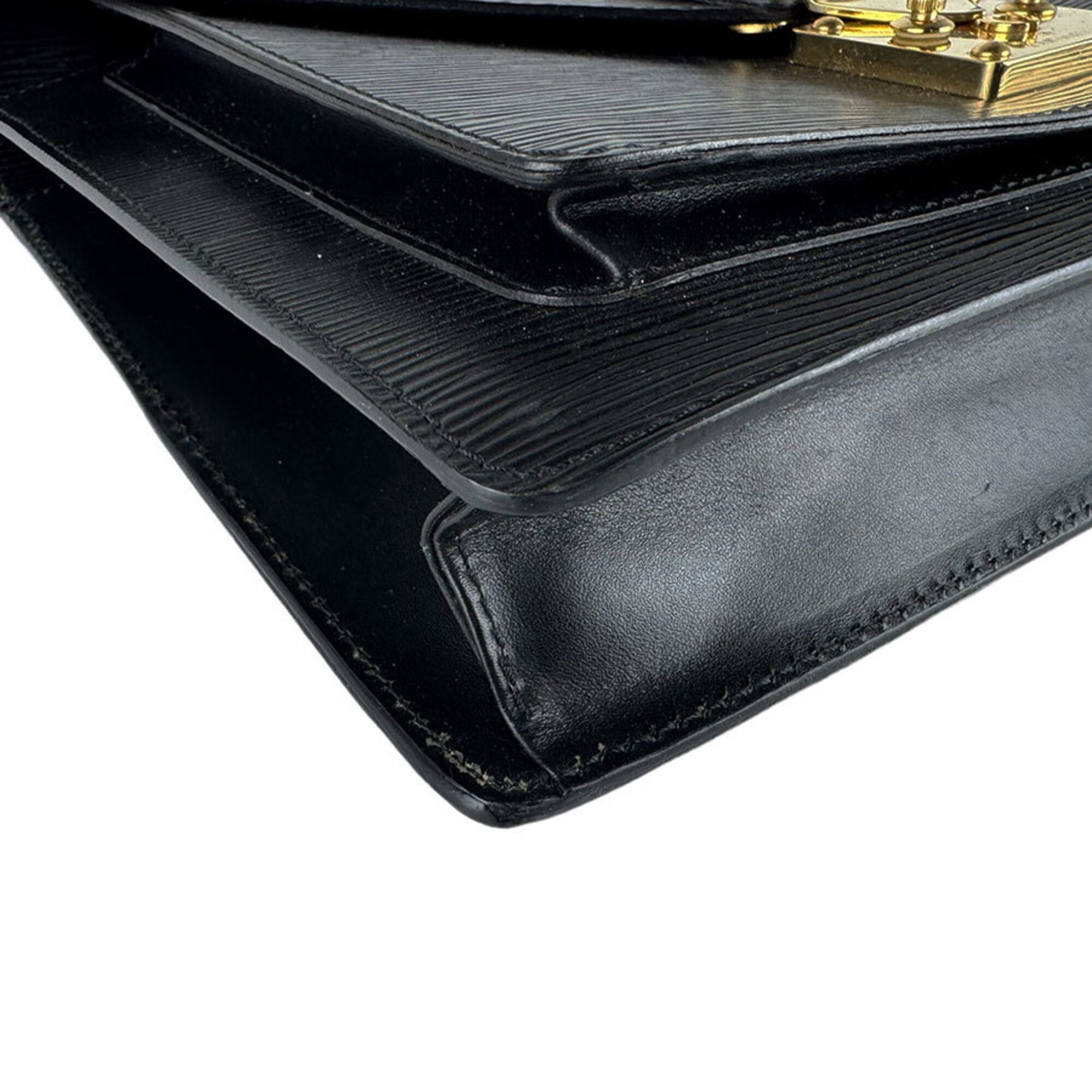 Louis Vuitton Noir Epi Leather Handbag (Pre-Owned)