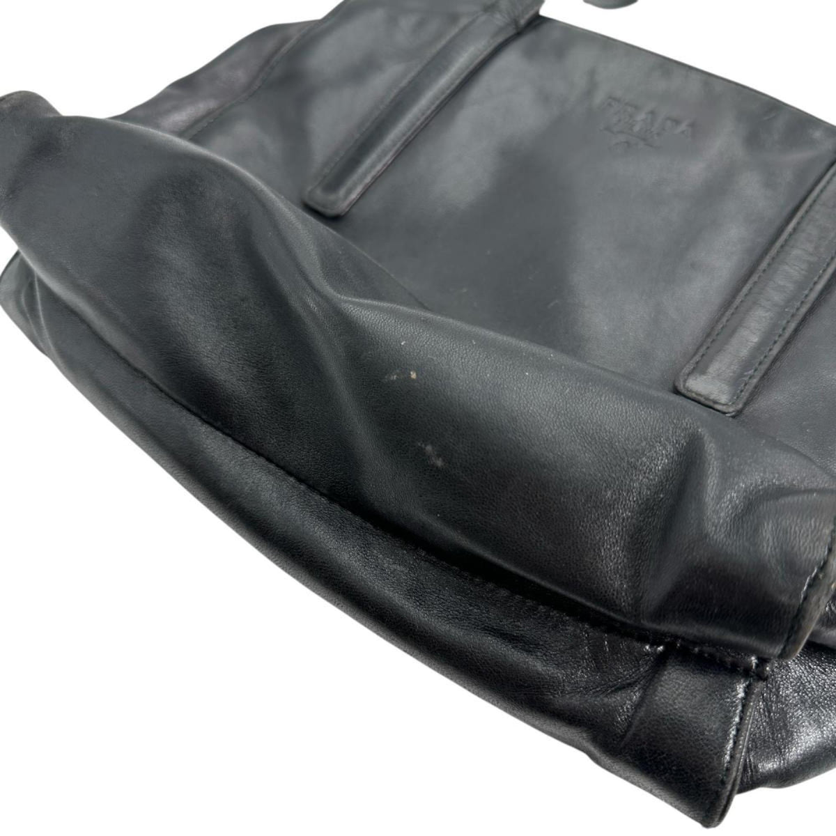 Prada Black Leather Tote Bag (Pre-Owned)