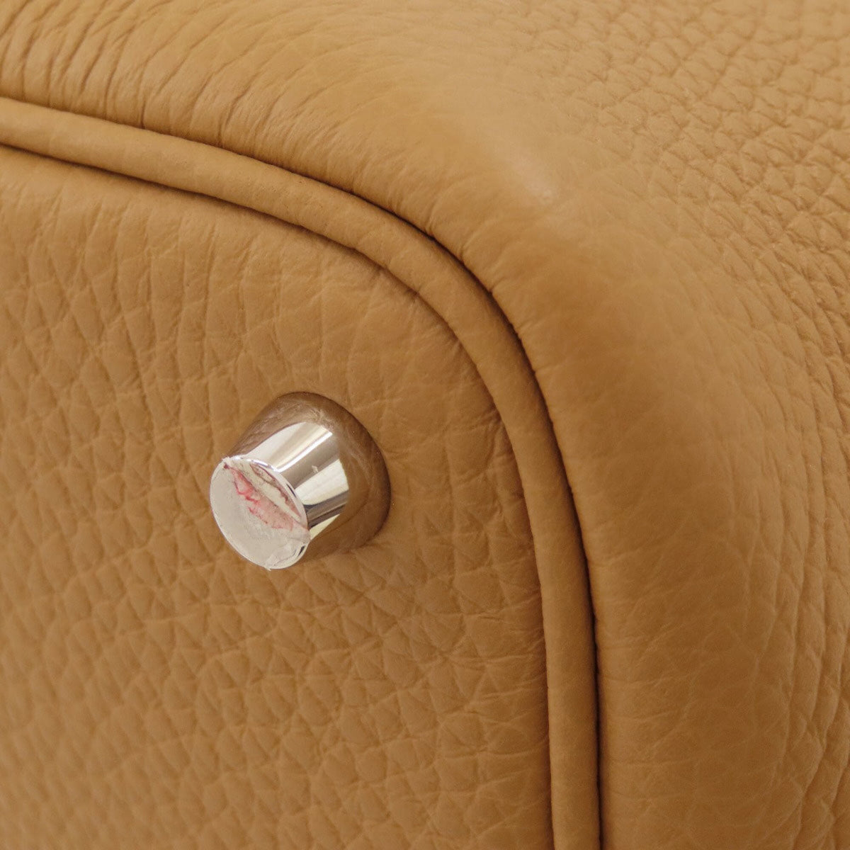 Hermes Brown Taurillon Clemence Leather Handbag (Pre-Owned)