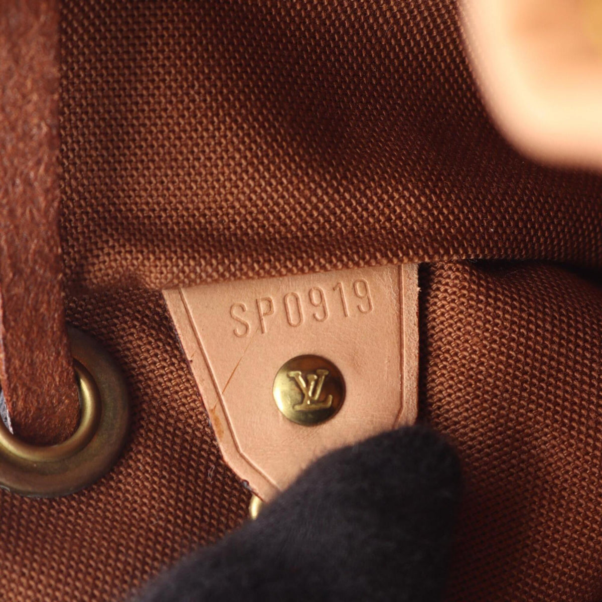 Louis Vuitton Brown Coated Canvas Leather Backpack Handbag (Pre-Owned)