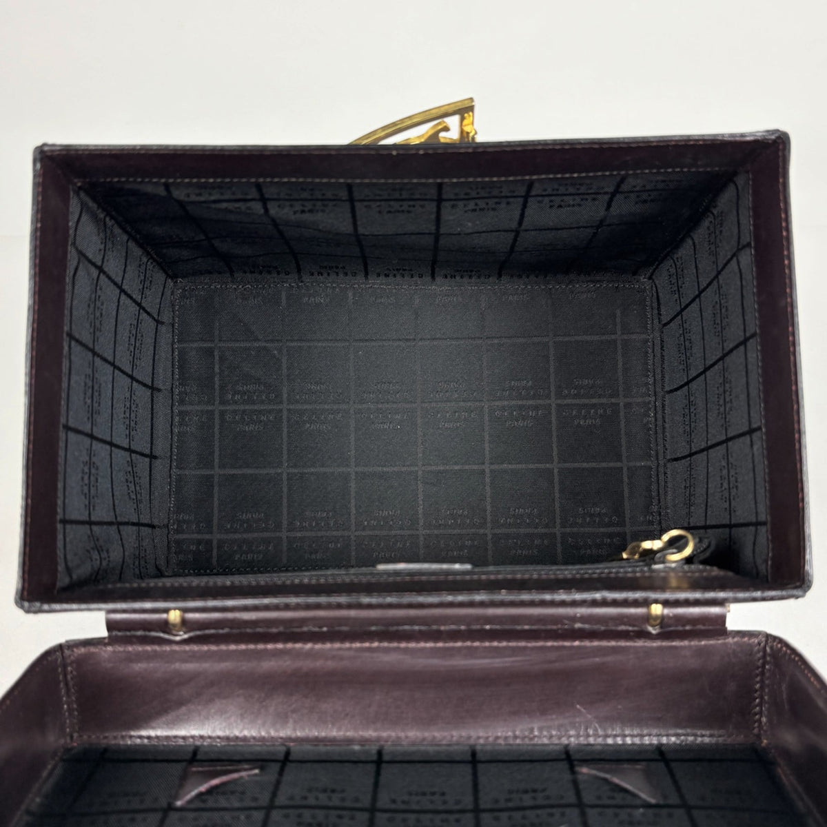 Celine Brown Leather Handbag Pouch (Pre-Owned)