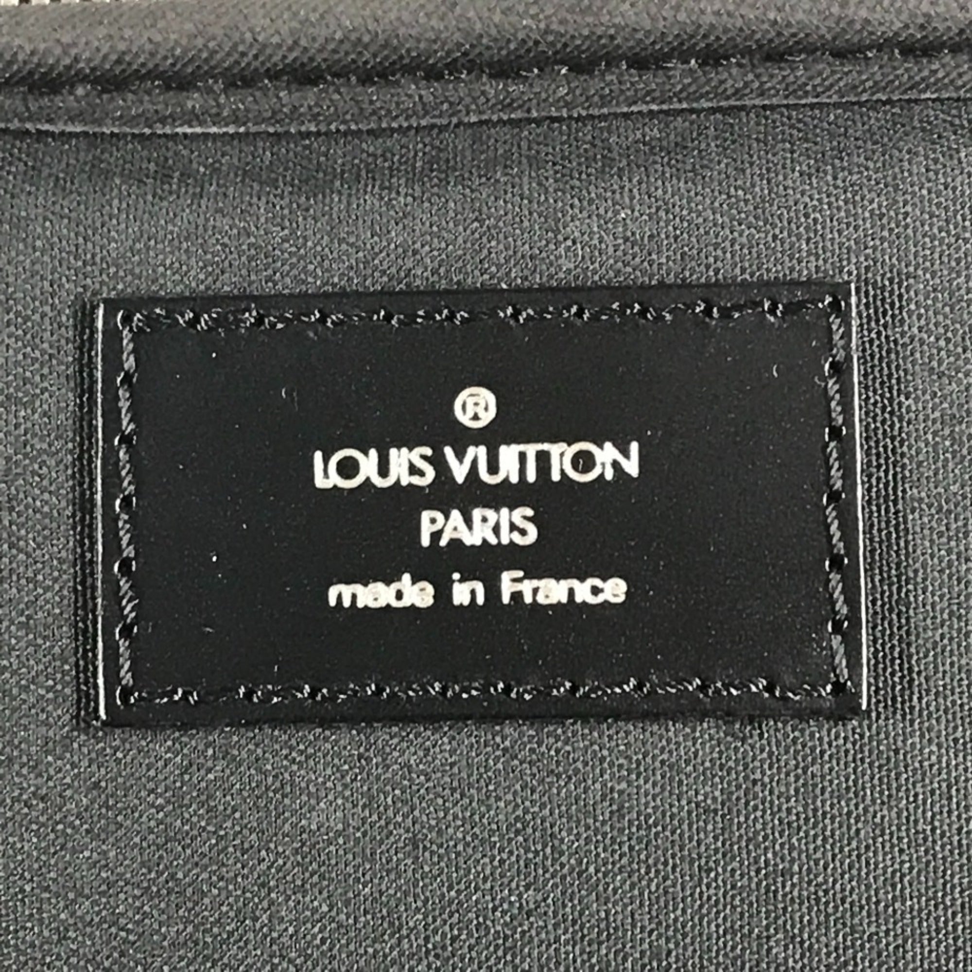 Louis Vuitton Taiga Ardoise Black Taiga Leather Briefcase Handbag Shoulder Bag (Pre-Owned)