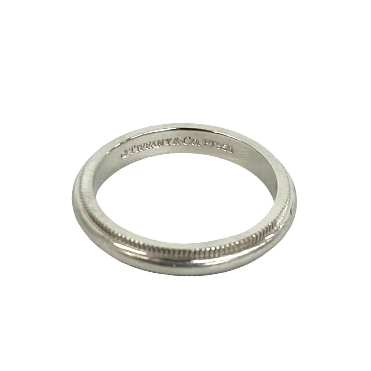 Tiffany Silver Platinum 950 Band Ring (Pre-Owned)