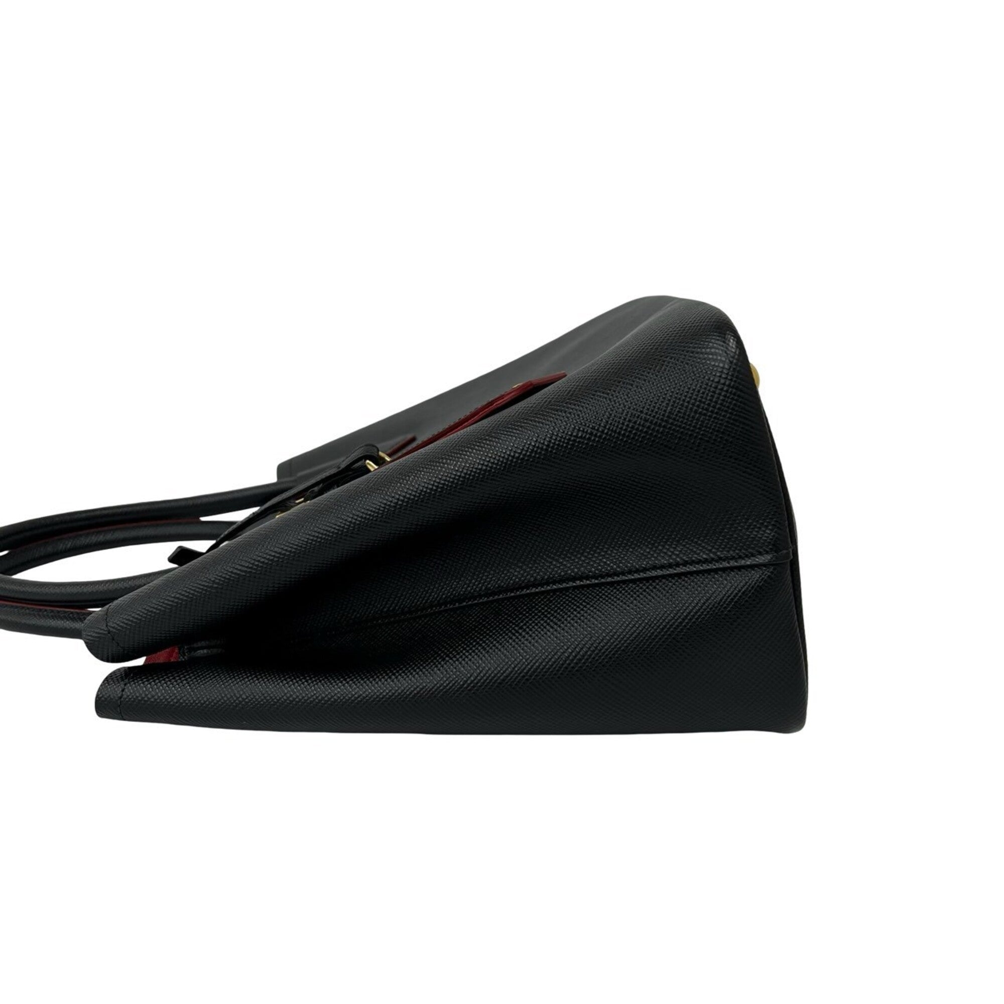 Prada Black Leather Handbag Shoulder Bag (Pre-Owned)