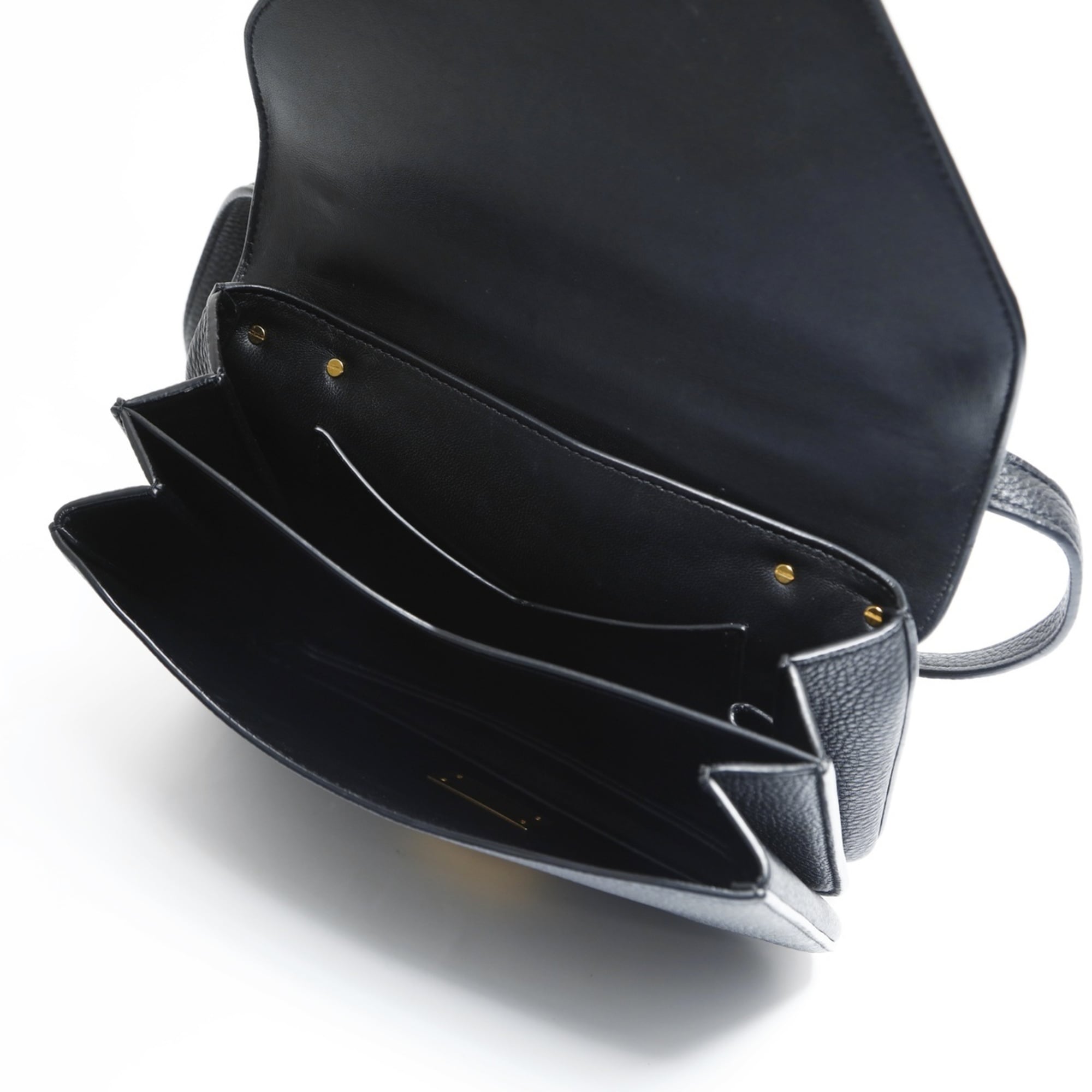 Bottega Veneta Black Leather Shoulder Bag (Pre-Owned)