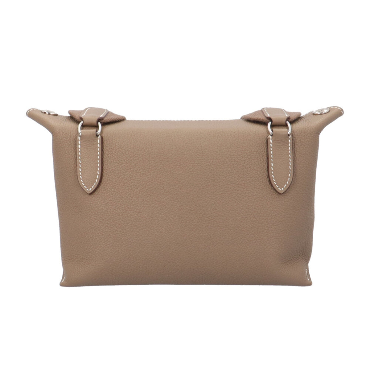 Hermes Beige Etoupe Gray Togo Leather Handbag Shoulder Bag (Pre-Owned)
