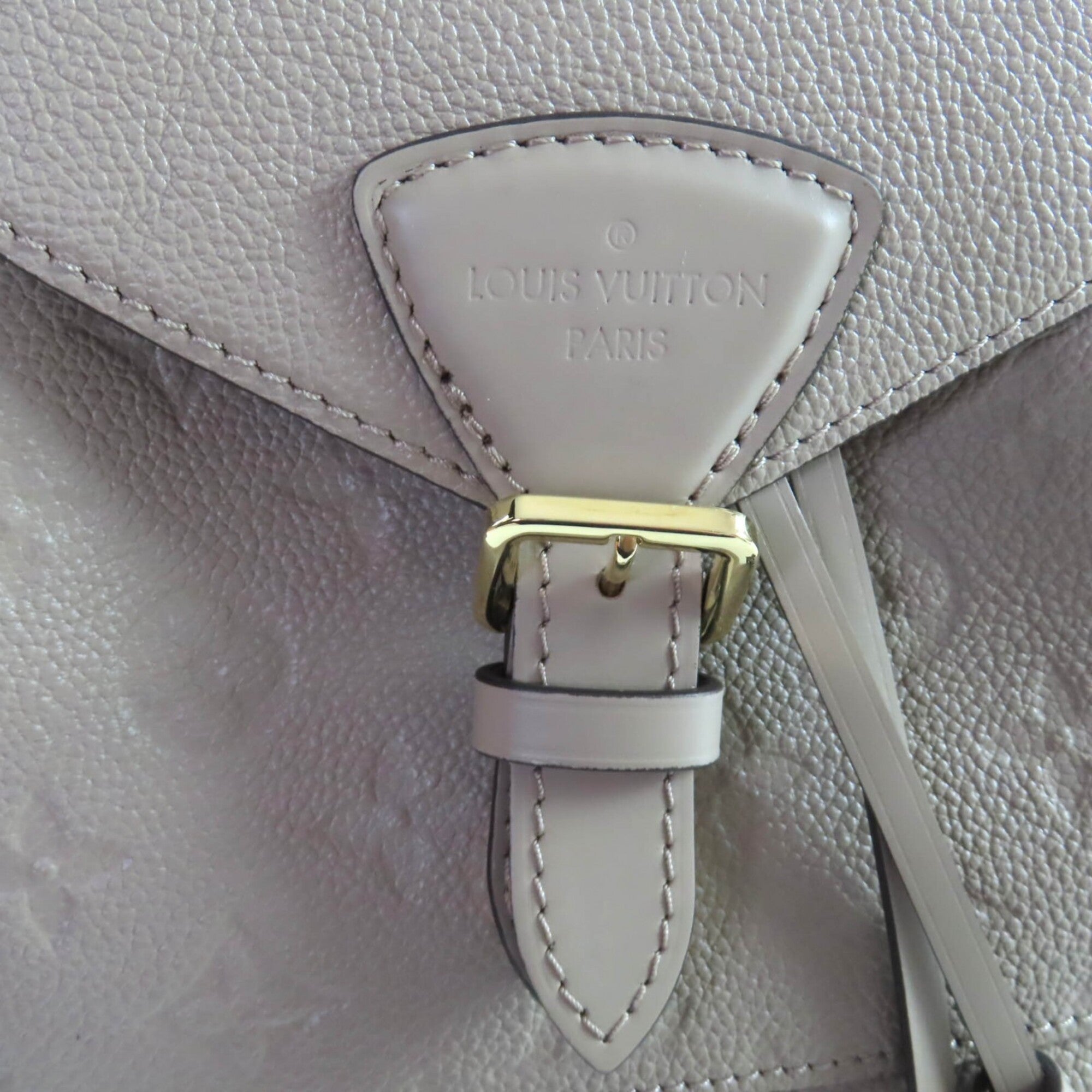 Louis Vuitton Gray Beige Monogram Empreinte Backpack (Pre-Owned)