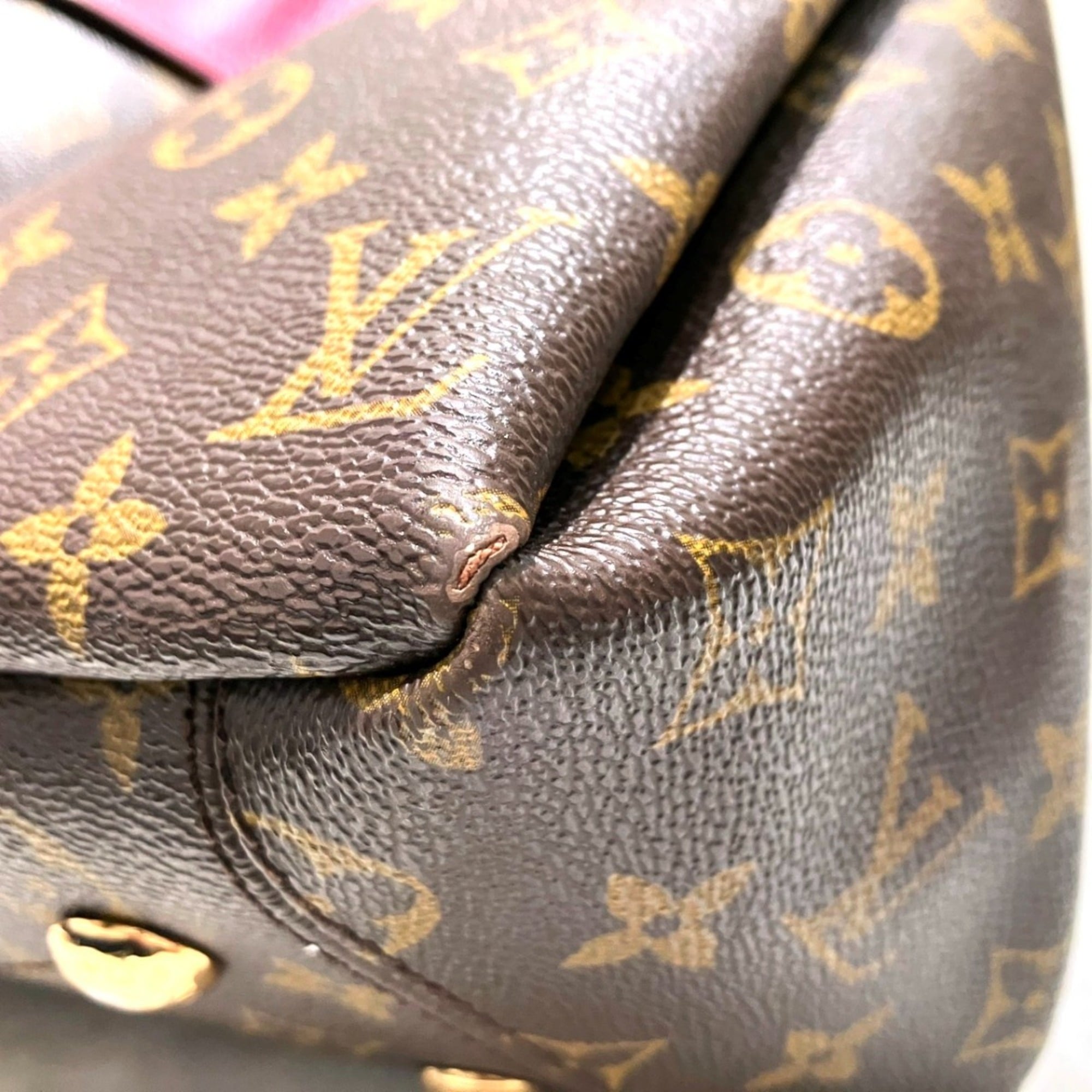 Louis Vuitton Brown Purple Monogram Canvas Tote Bag (Pre-Owned)