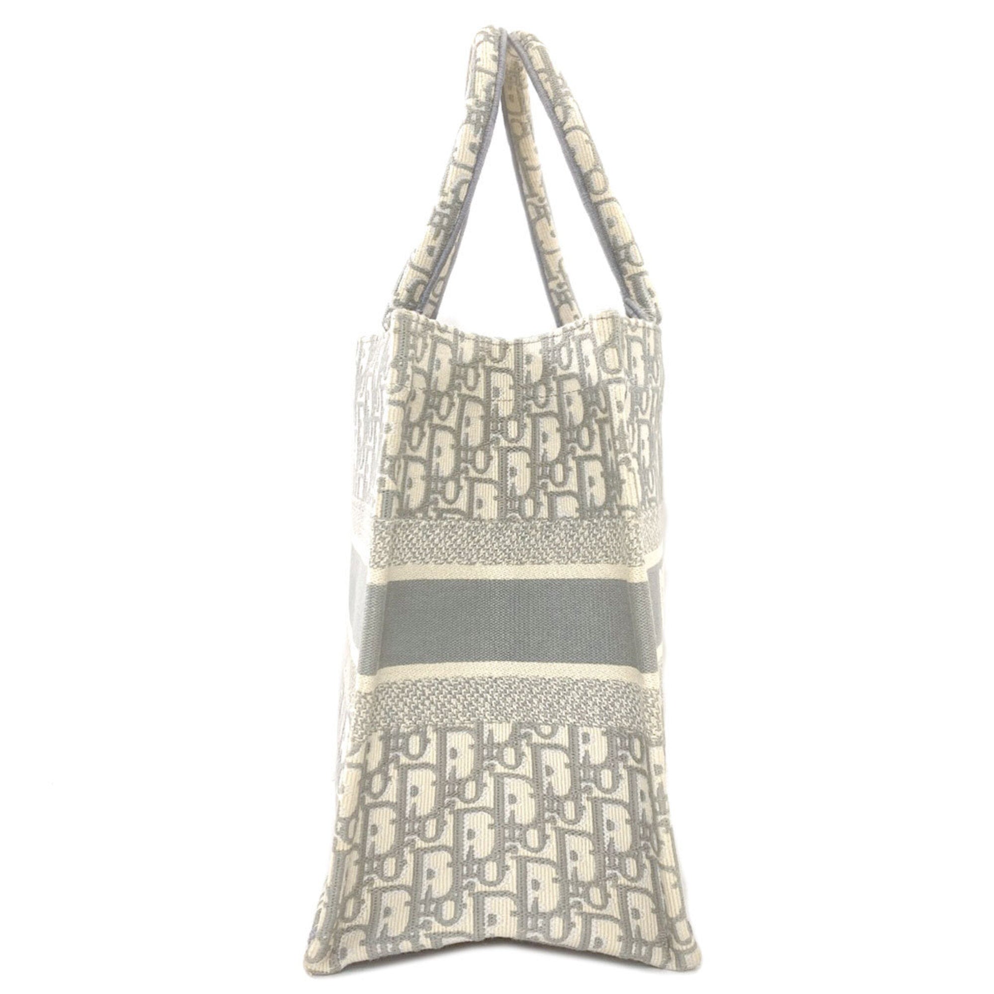 Christian Dior Gray Canvas Tote Bag (Pre-Owned)