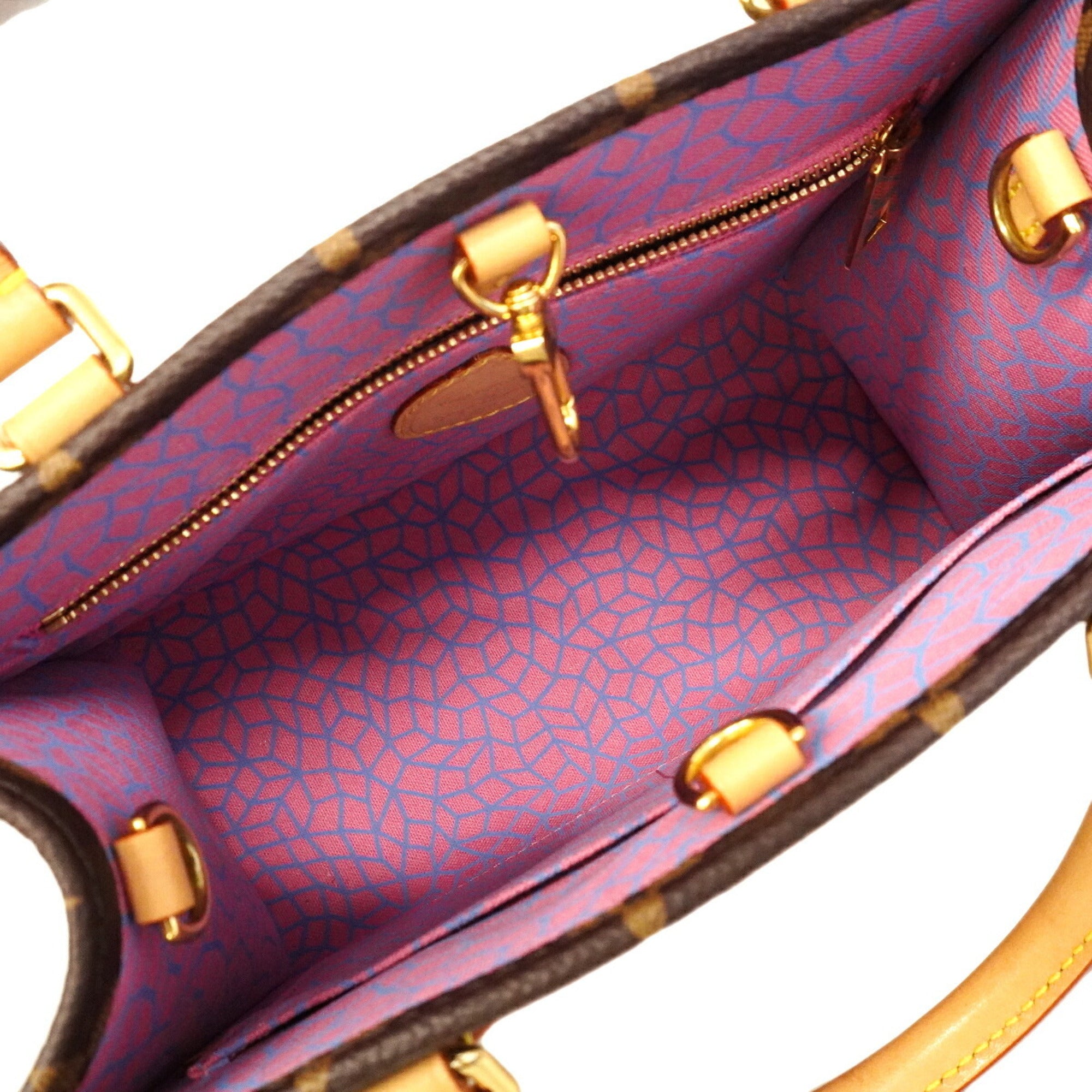 Louis Vuitton Brown Red Color Handbag (Pre-Owned)