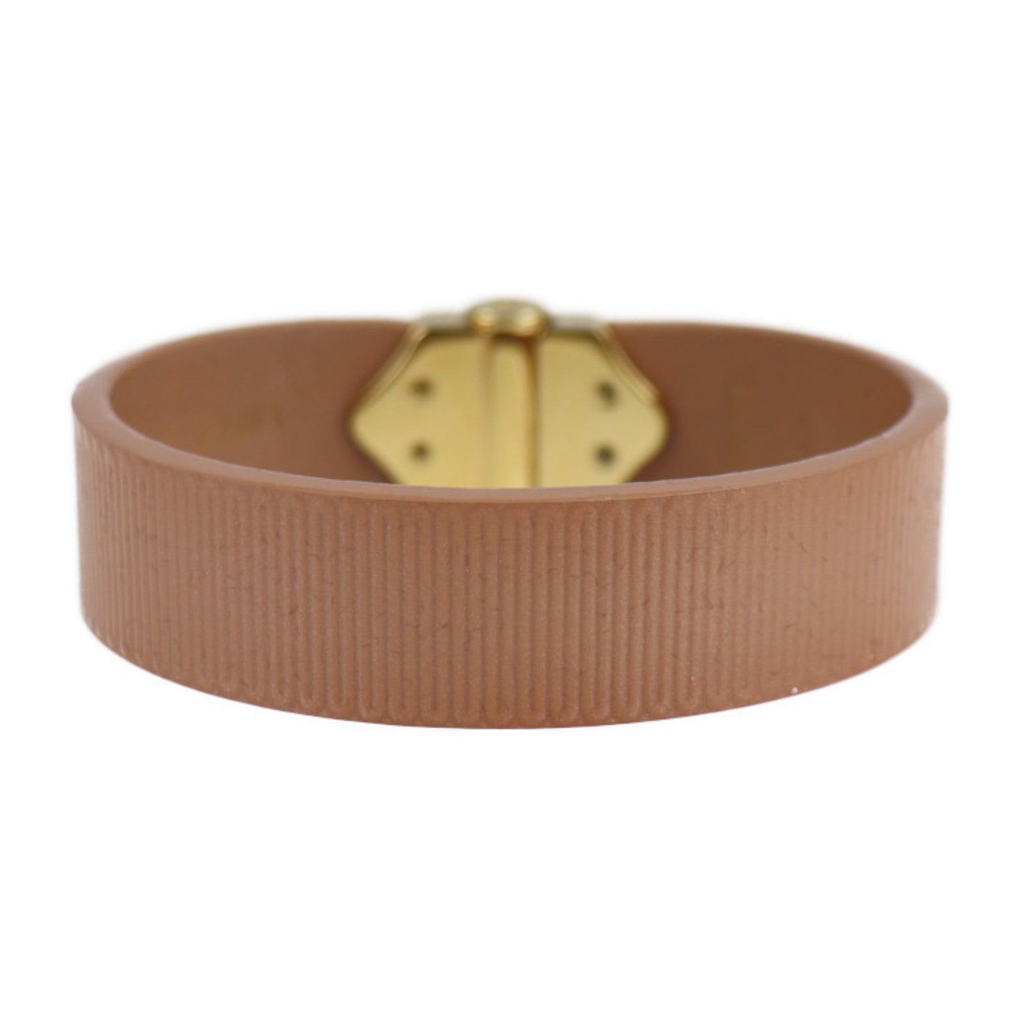 Louis Vuitton Beige Patent Leather Charm Bracelet (Pre-Owned)