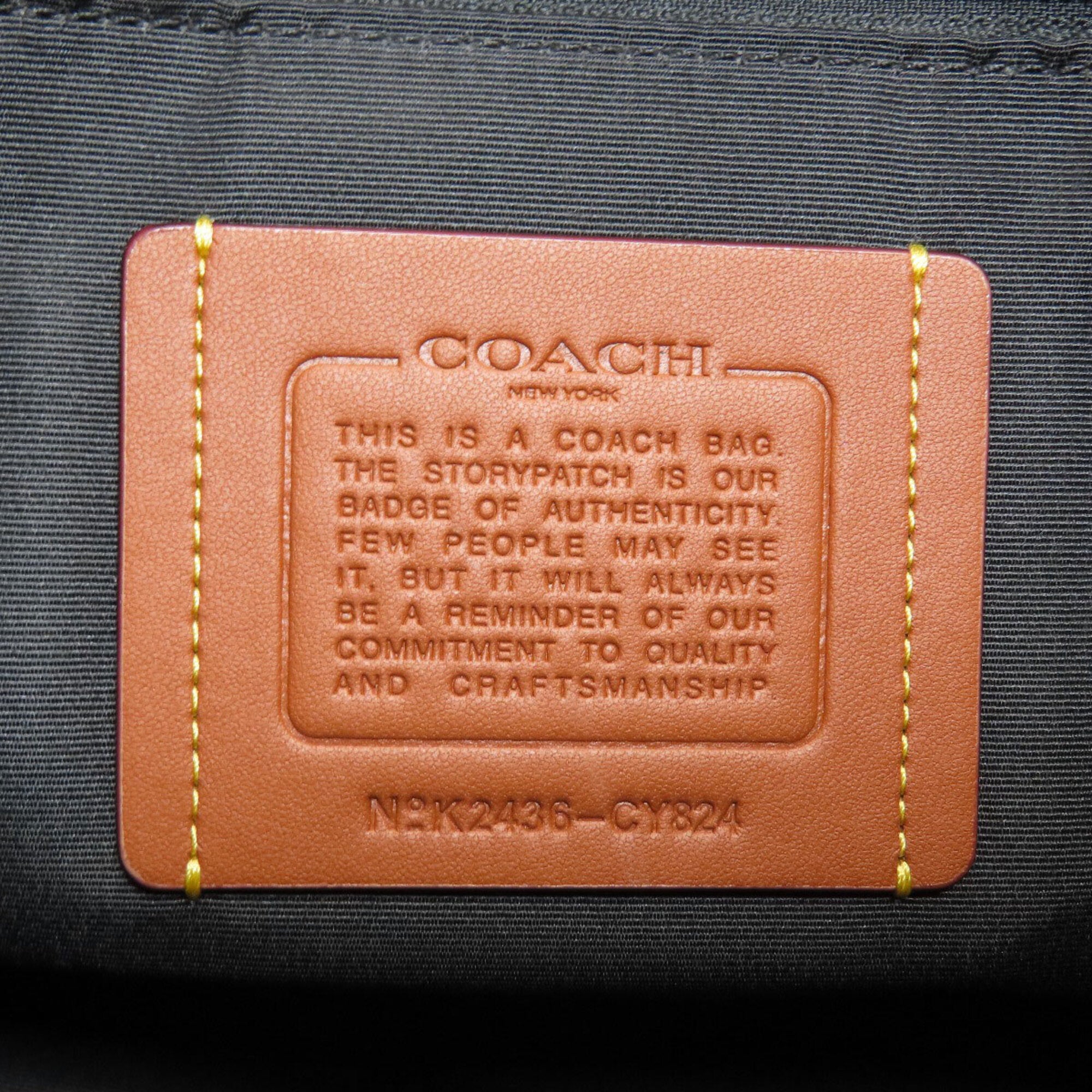 Coach Black Pvc Shoulder Bag (Pre-Owned)