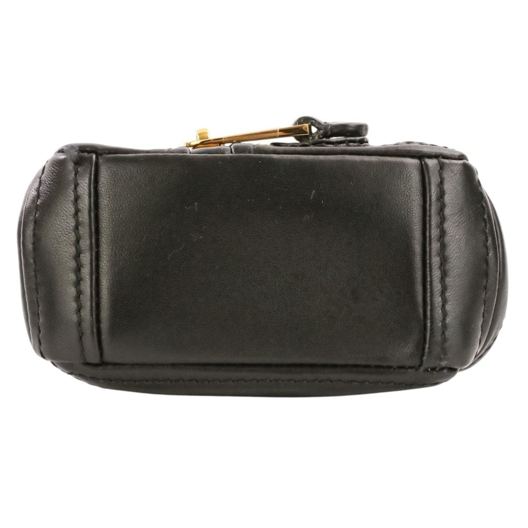 Moschino Black Leather Shoulder Bag (Pre-Owned)