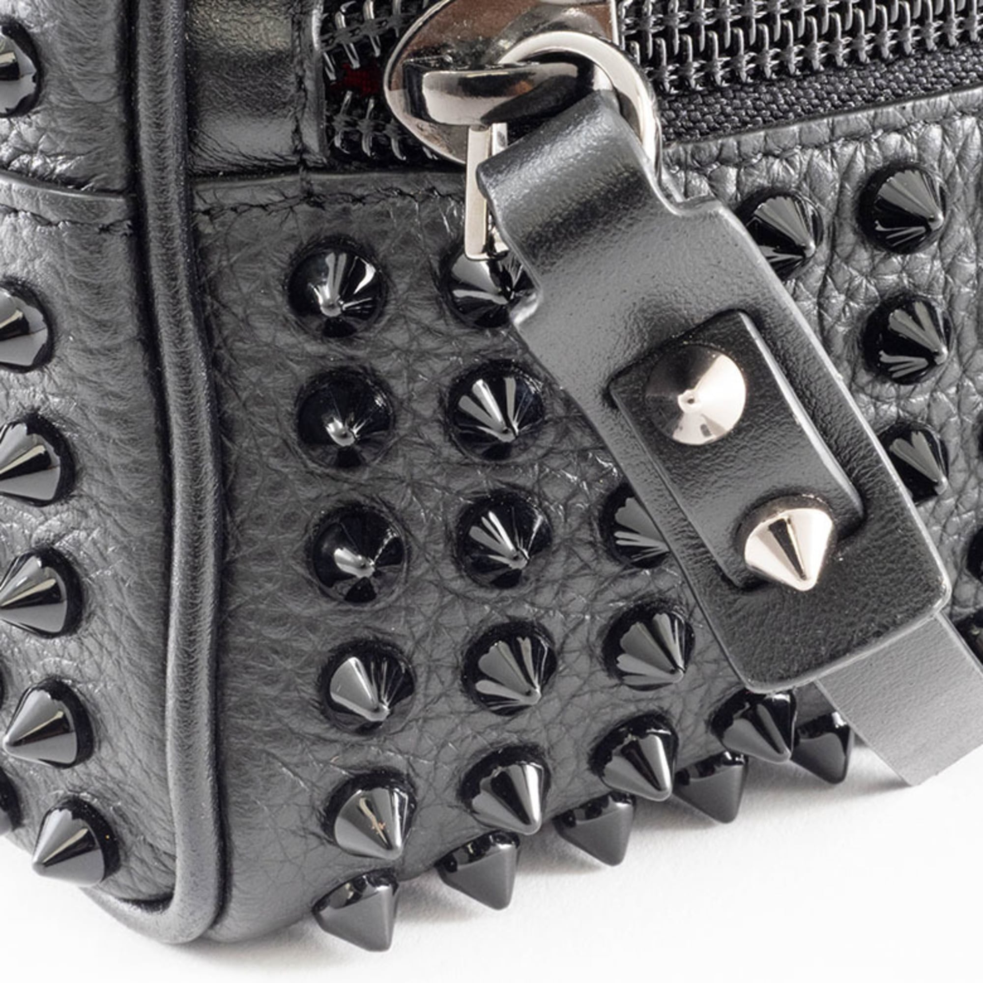 Christian Louboutin Black Leather Clutch Bag (Pre-Owned)