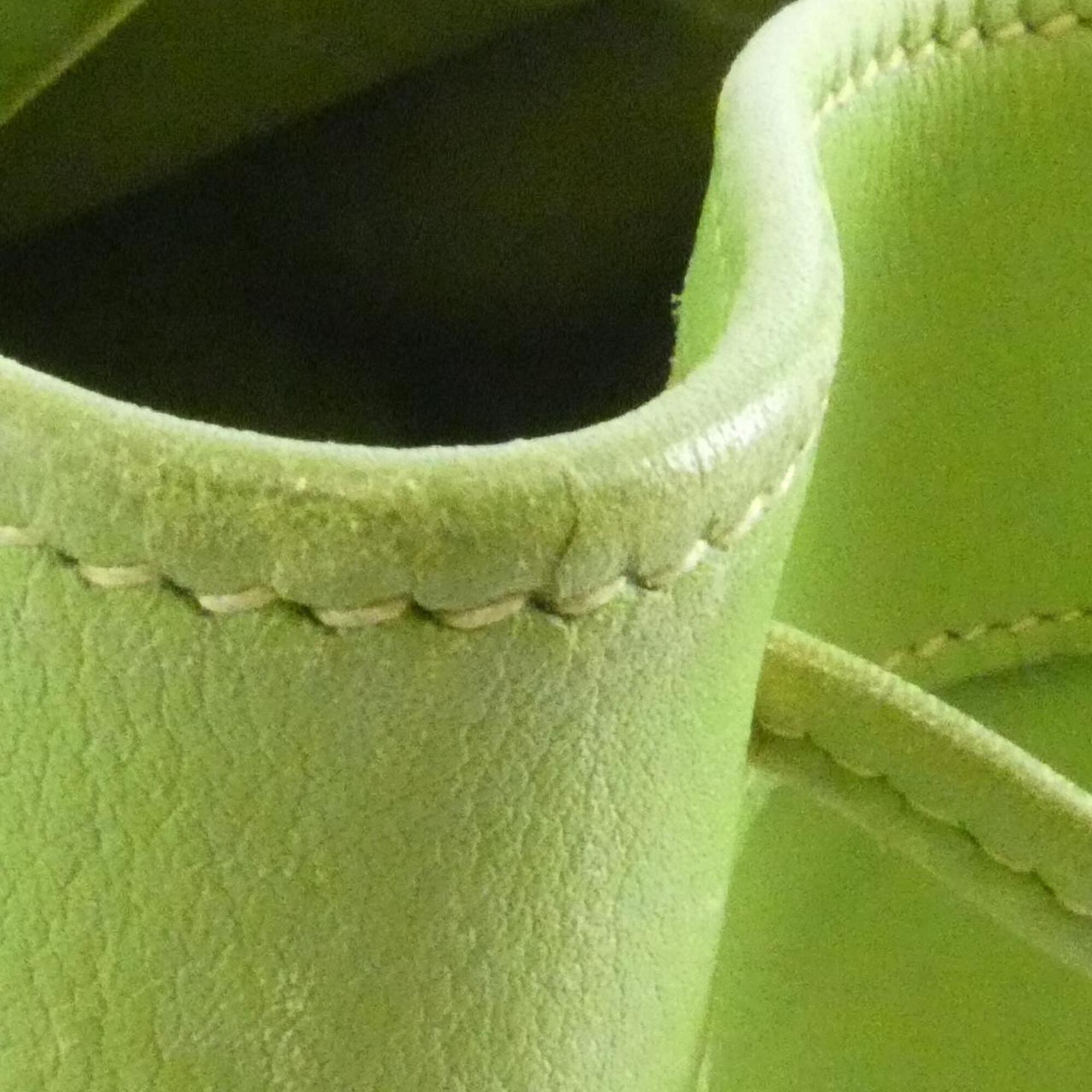 Hermes Apple Green Gulliver Leather Shoulder Bag (Pre-Owned)