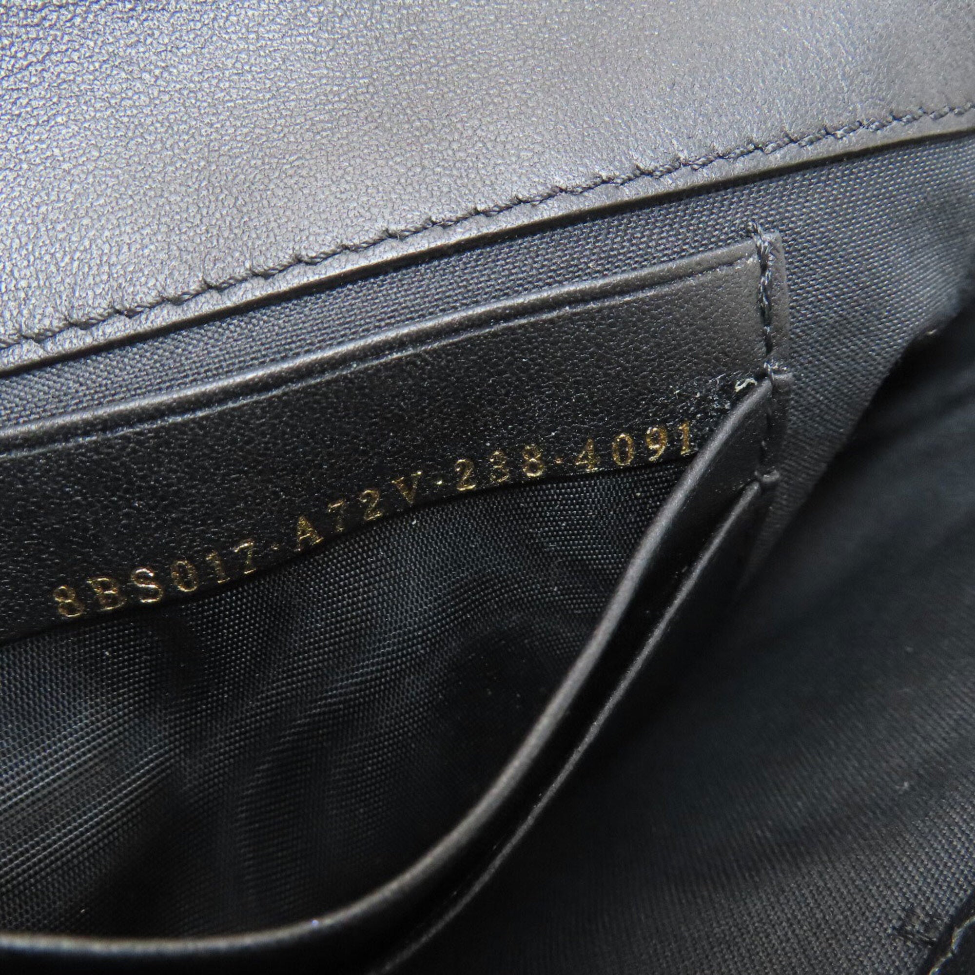 Fendi Black Leather Shoulder Bag (Pre-Owned)