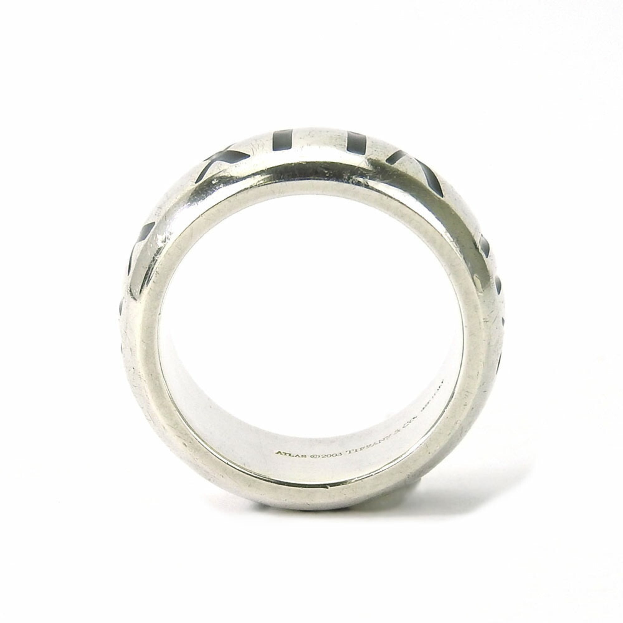 Tiffany Atlas Silver 925 Band Ring (Pre-Owned)